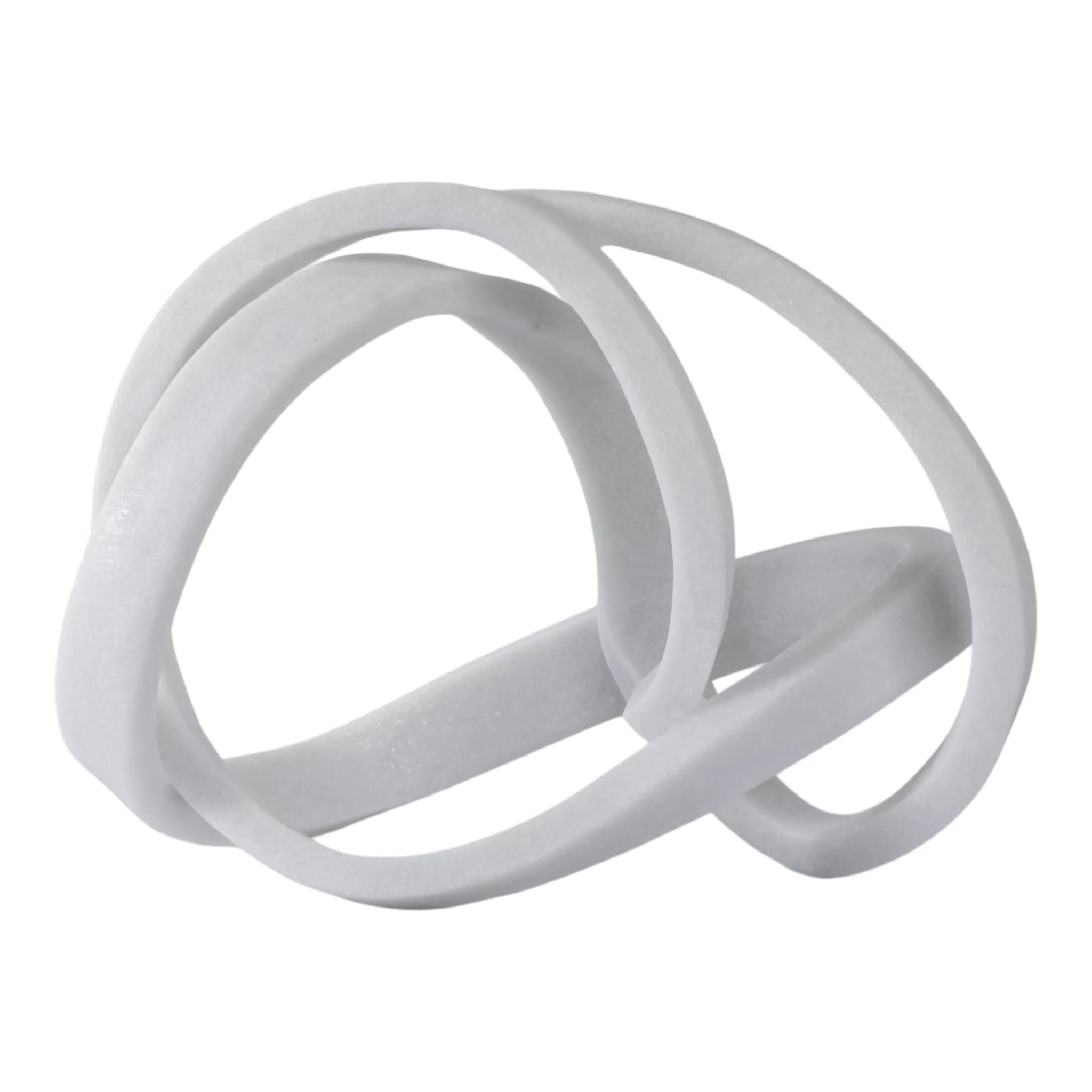 16x12" Resin Knot Object, White