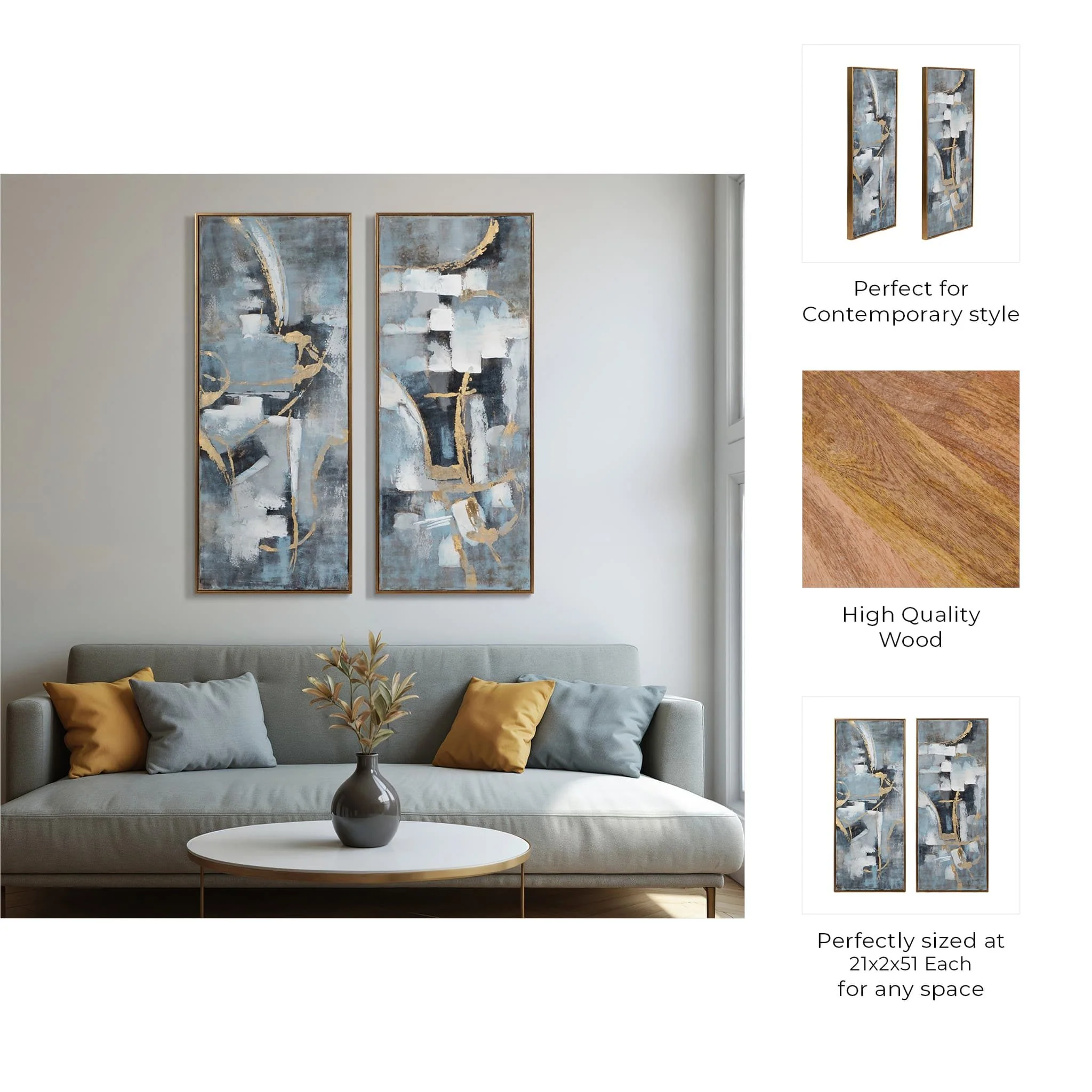 21x51 S/2, Abstract Oil Painting, Multi - Image 8