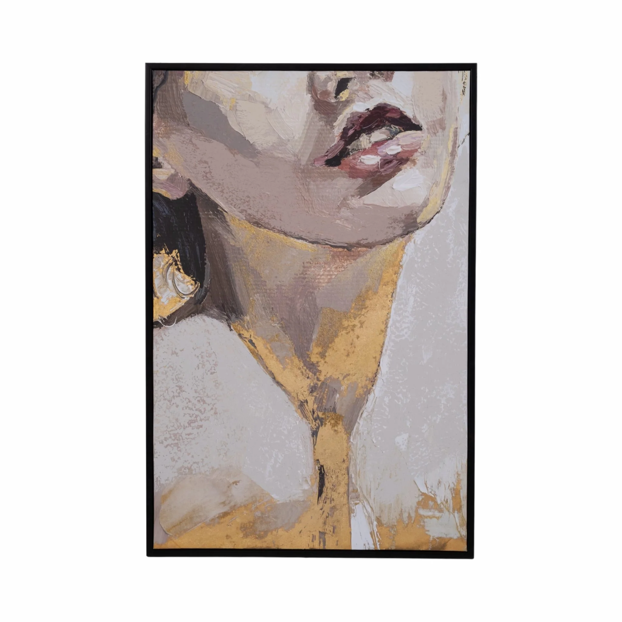 32x48 Framed Handpainted Gold Leaf Portrait