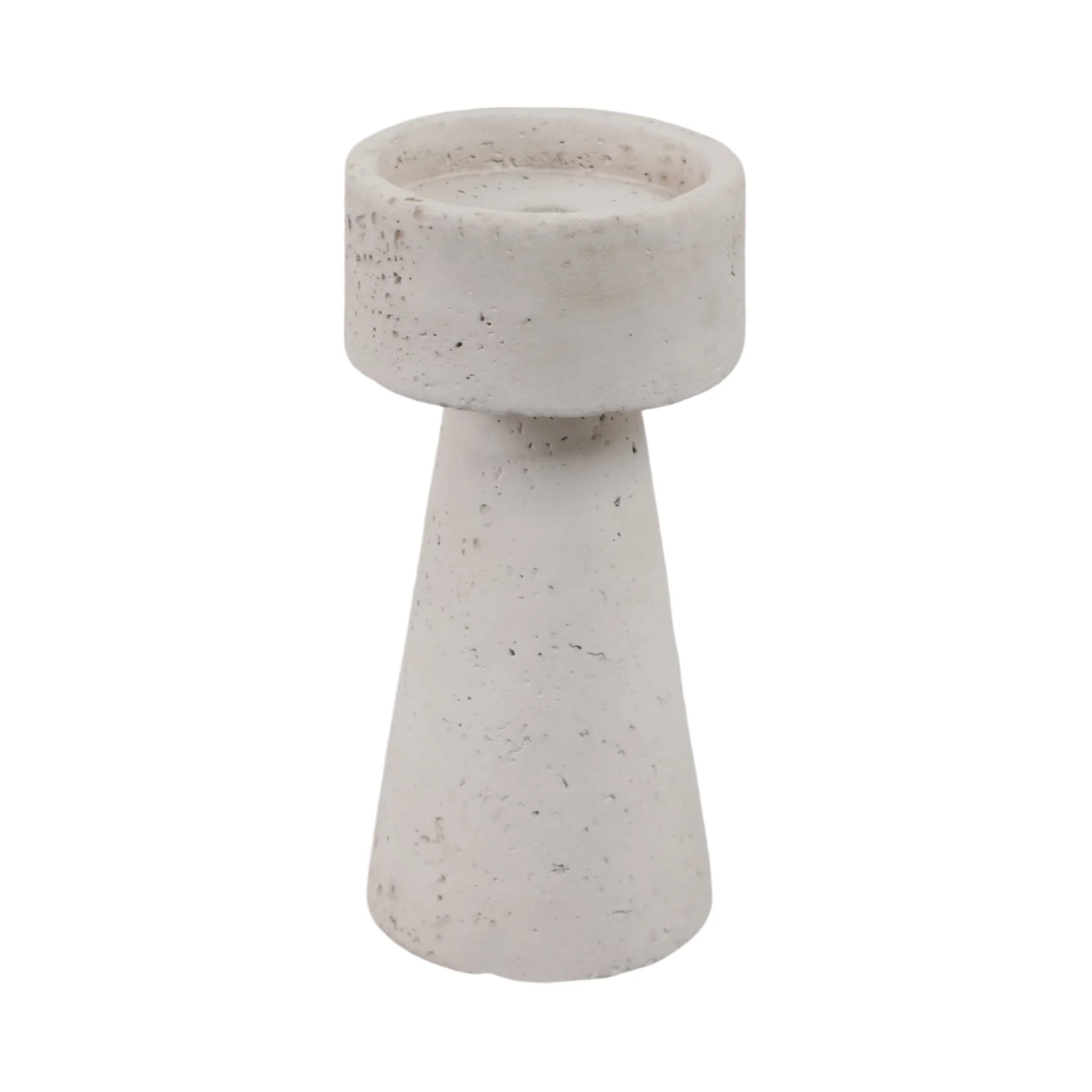 8x4" Taper & Pillar Holder, White