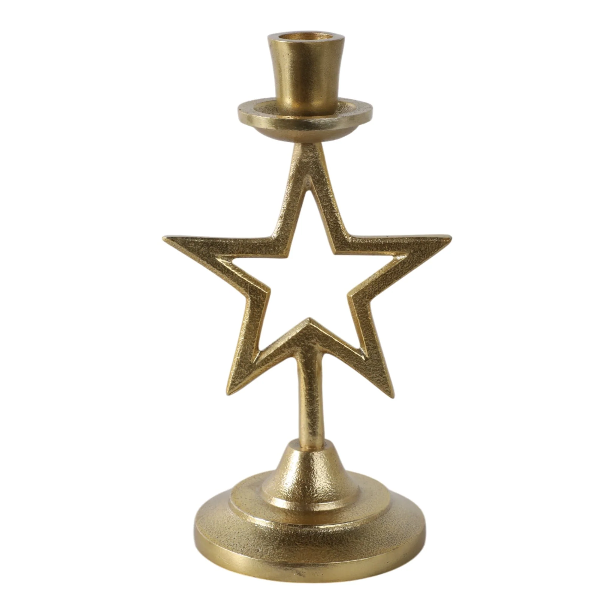 9x5" Star Taper Holder, Gold