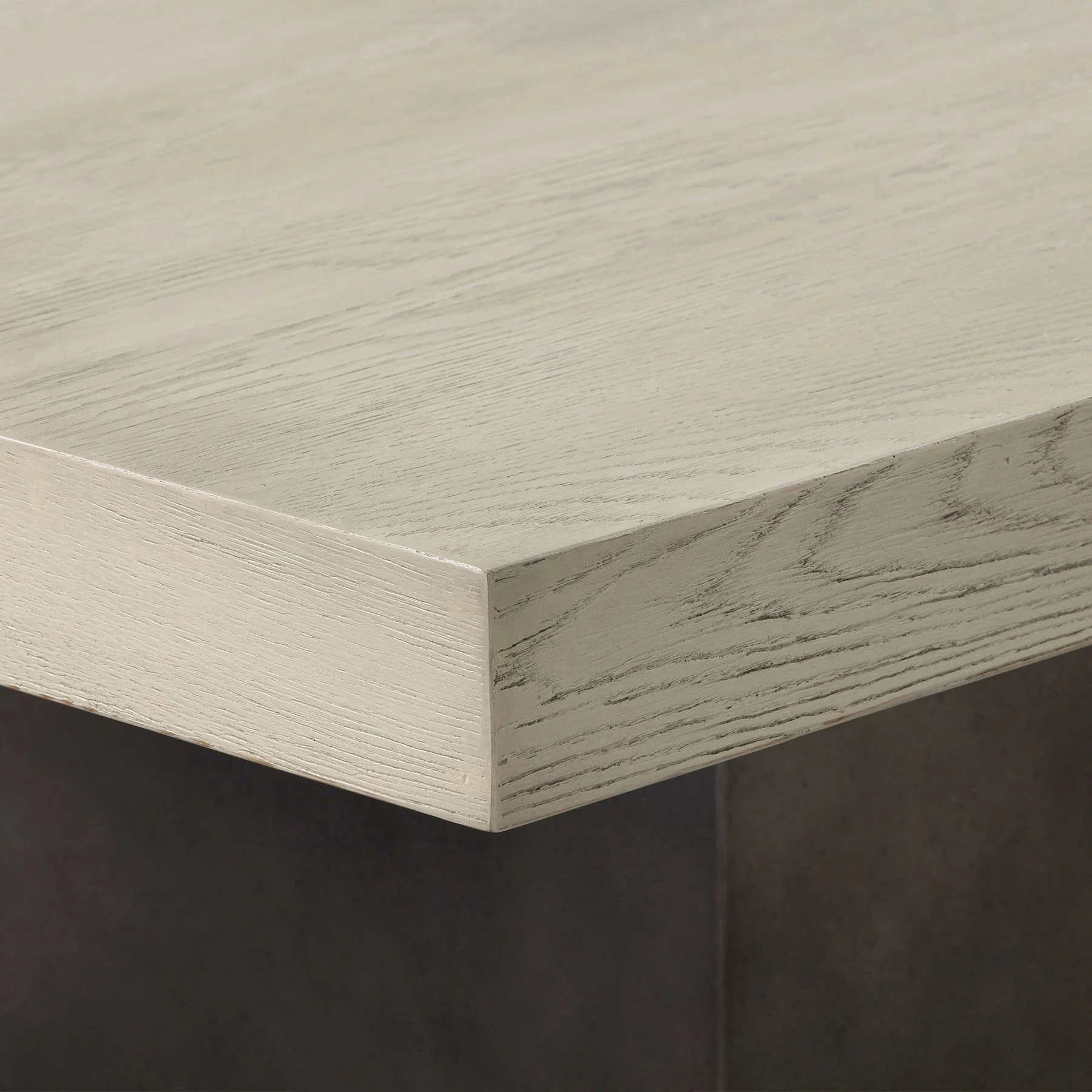 Abbey Concrete and Gray Oak Wood Coffee Table - Image 5