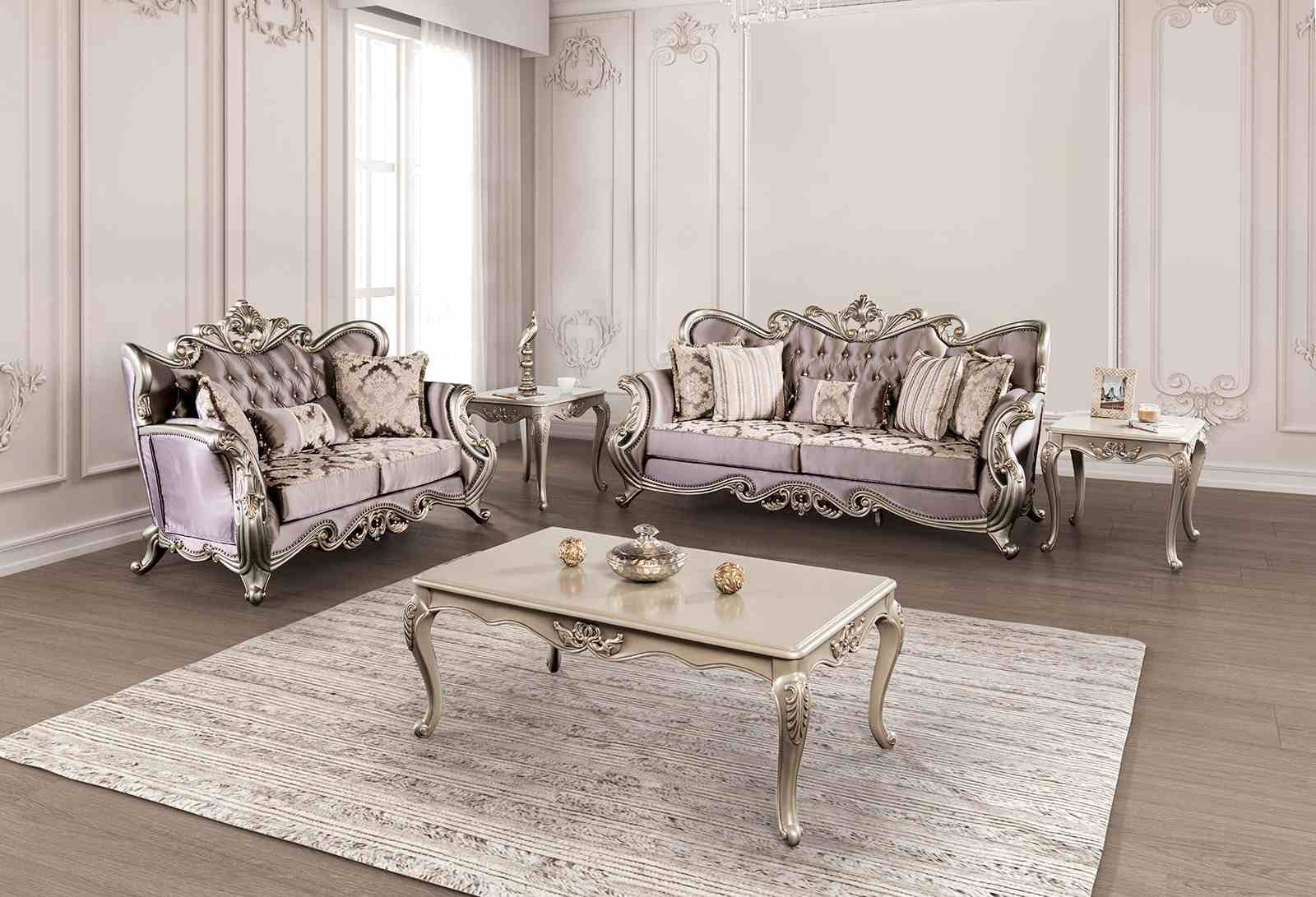 Albacete Chair, Champagne/Purple - Image 2