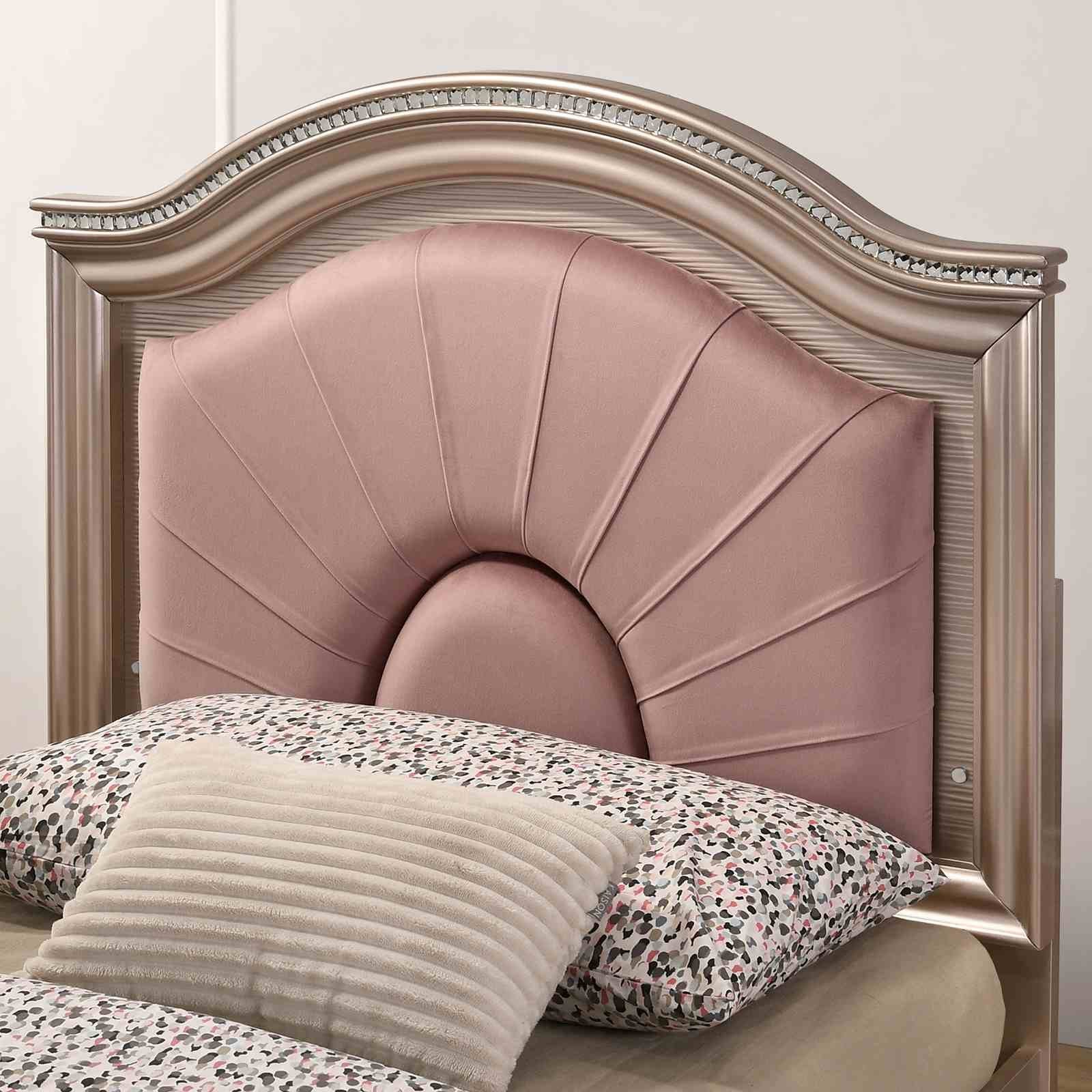 Allie Twin Bed, Rose Gold - Image 3