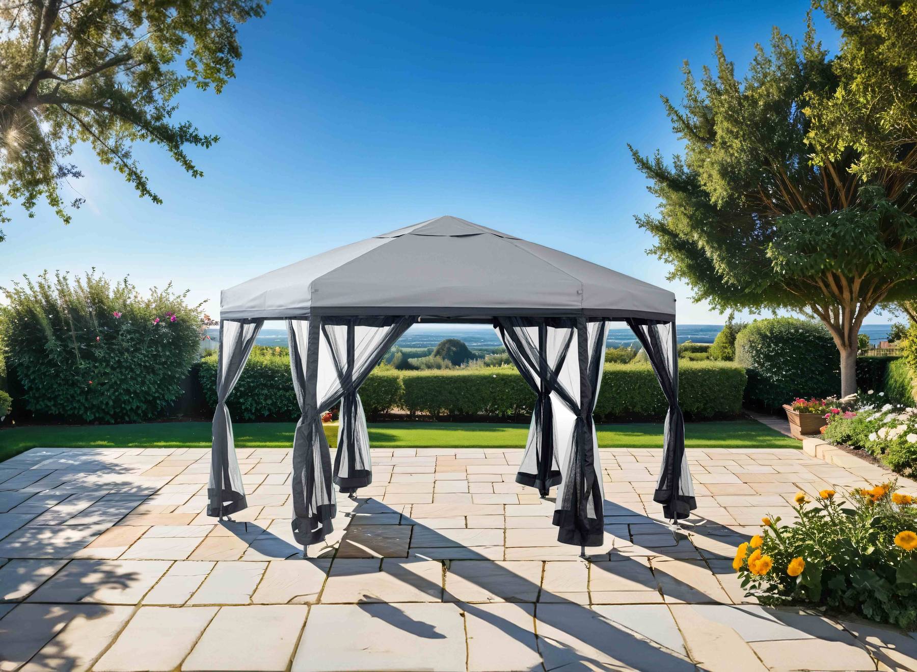 Arali HXZ Pop Up Gazebo, Gray