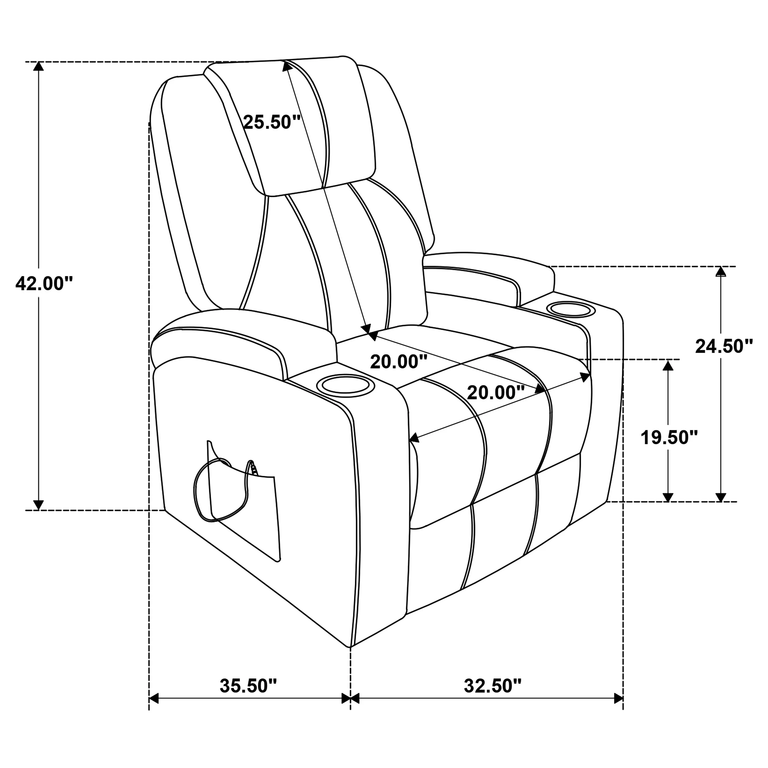 Armstrong Power Lift Massage Recliner - Image 60