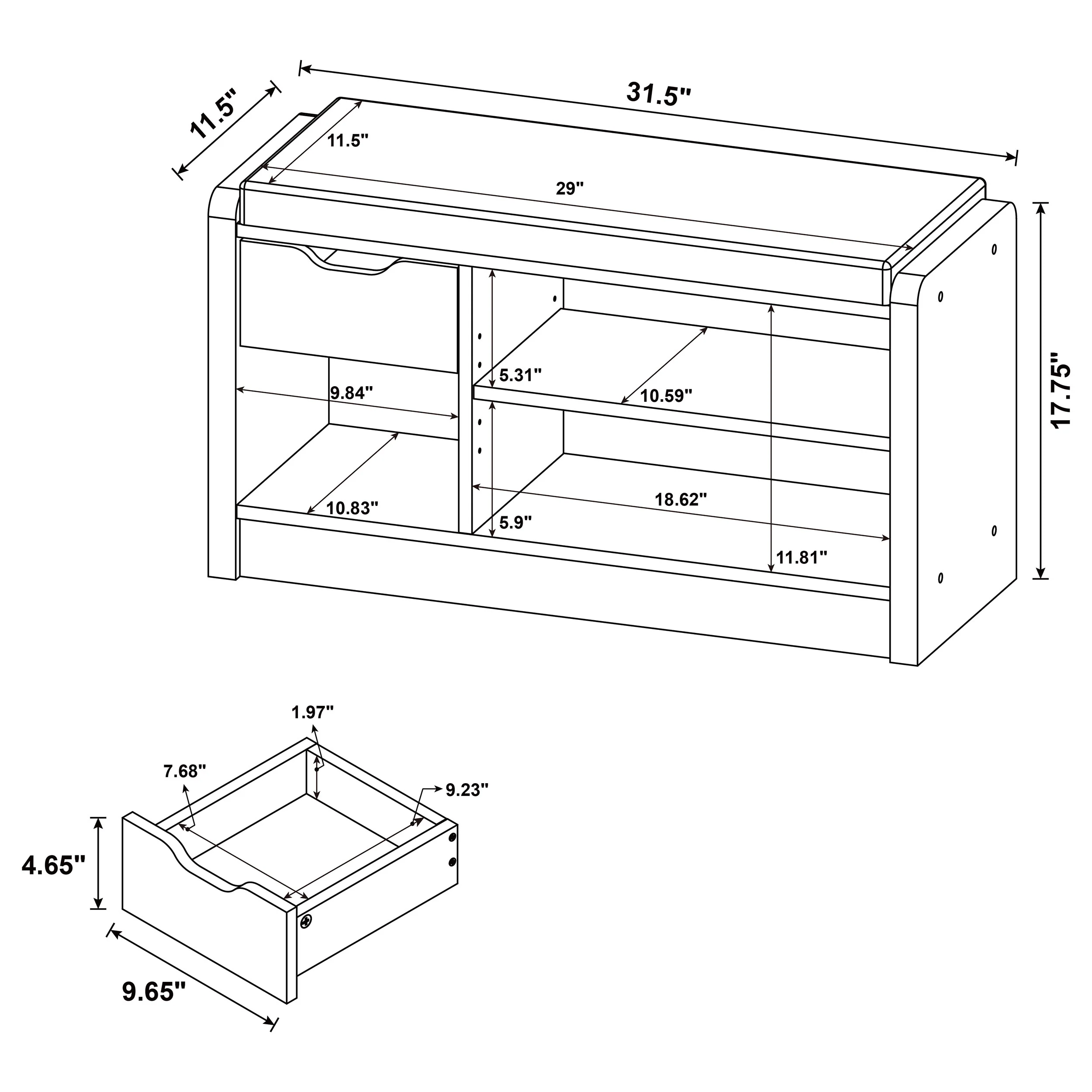 Arrington Storage Bench - Image 24