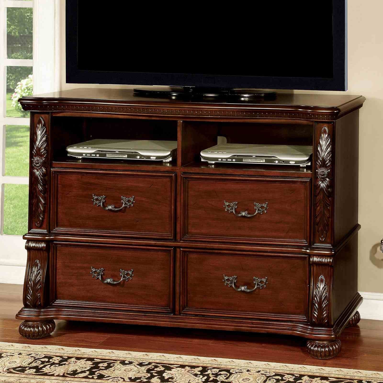 Arthur Media Chest, Brown Cherry