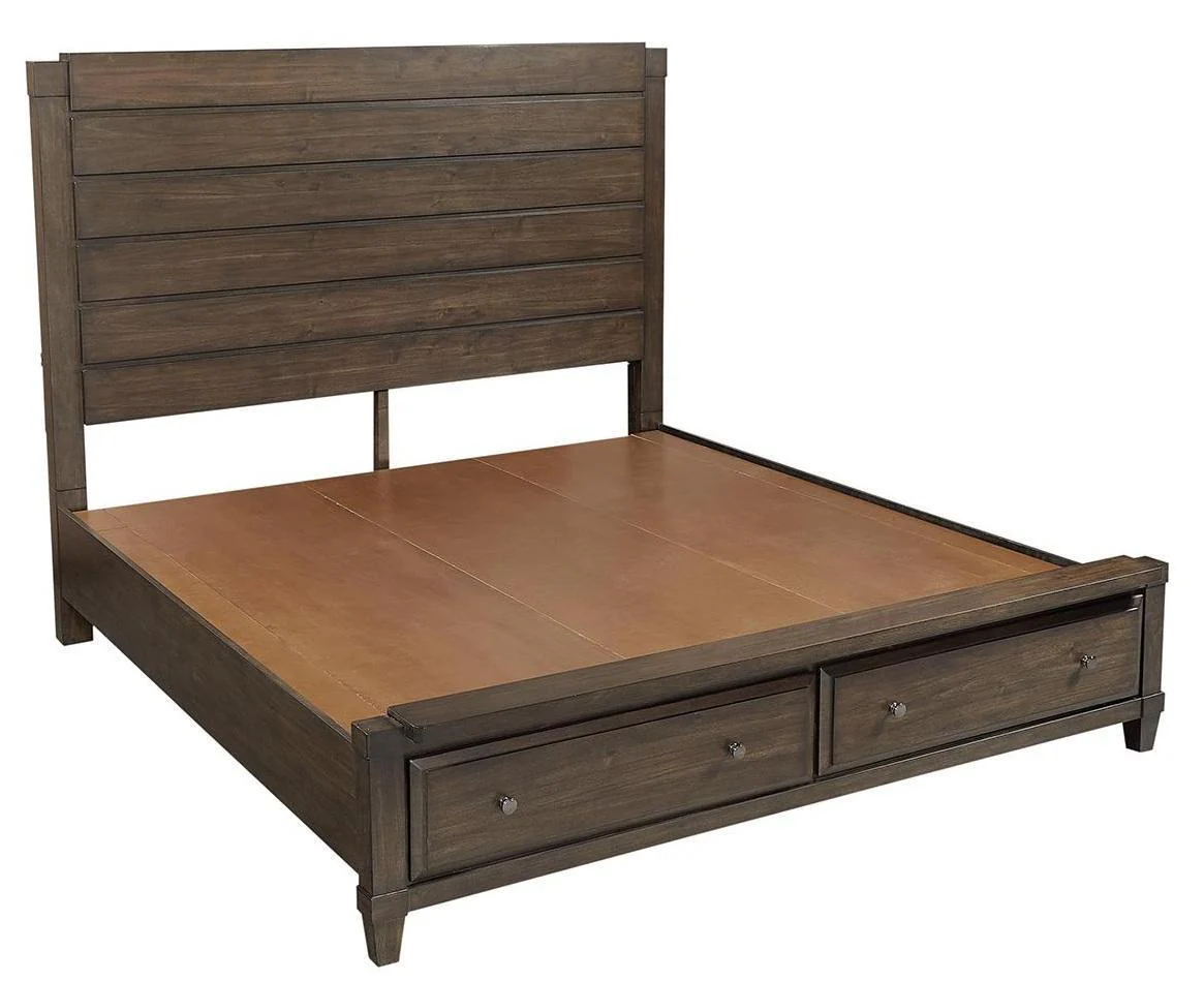 Aspenhome Easton California King Storage Bed in Burnt Umber - Image 2