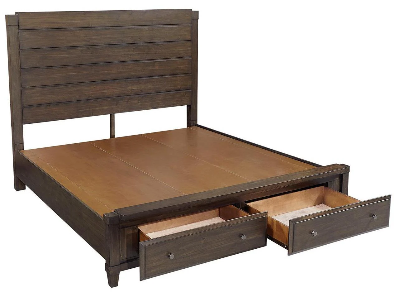 Aspenhome Easton King Storage Bed in Burnt Umber - Image 2