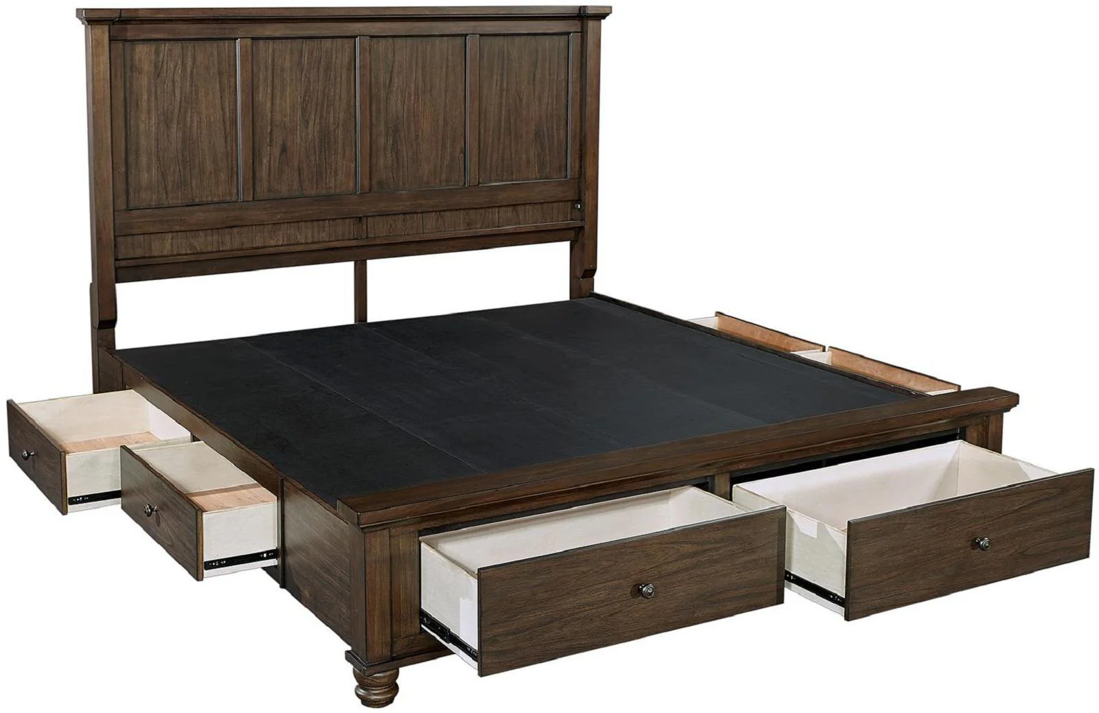 Aspenhome Hudson Valley King Panel Side Storage Bed in Chestnut - Image 3