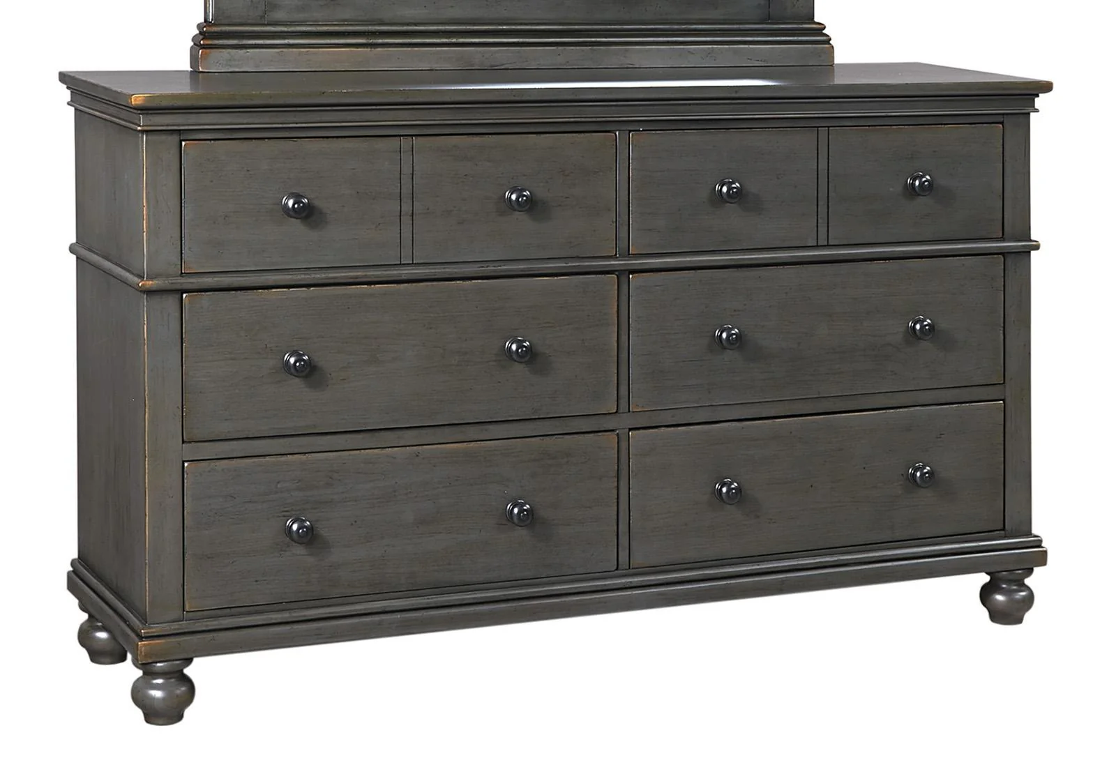 Aspenhome Oxford 6 Drawer Dresser in Peppercorn