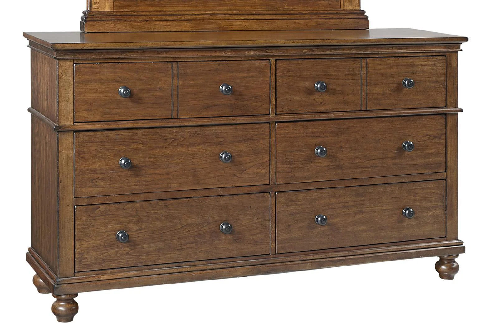 Aspenhome Oxford 6 Drawer Dresser in Whiskey Brown
