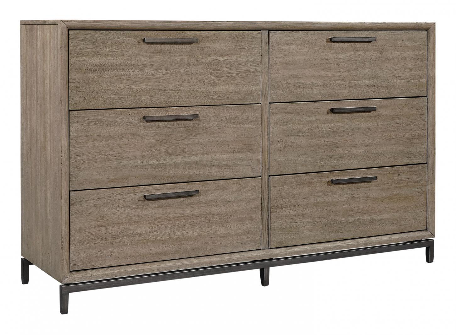 Aspenhome Trellis 6 Drawer Dresser in Desert Brown