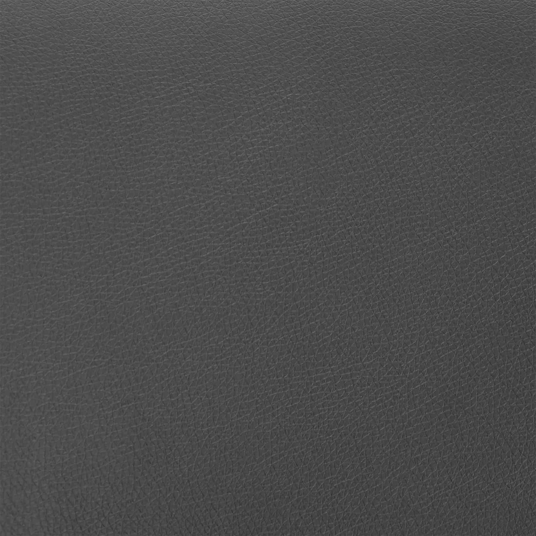 Aura Gray Faux Leather and Black Metal Swivel 26" Counter Stool - Image 9