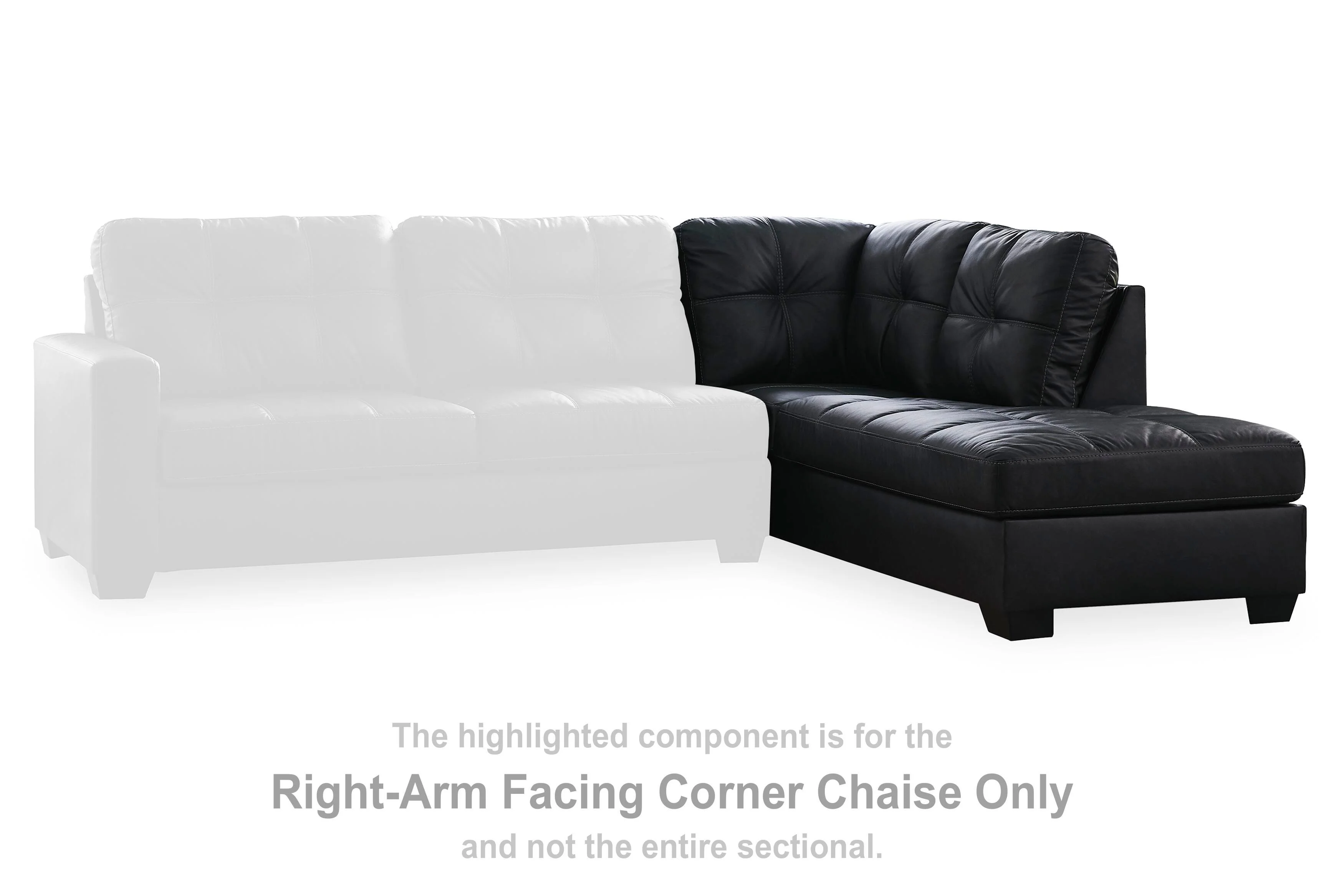 Barlin Mills Sectional with Chaise - Image 4
