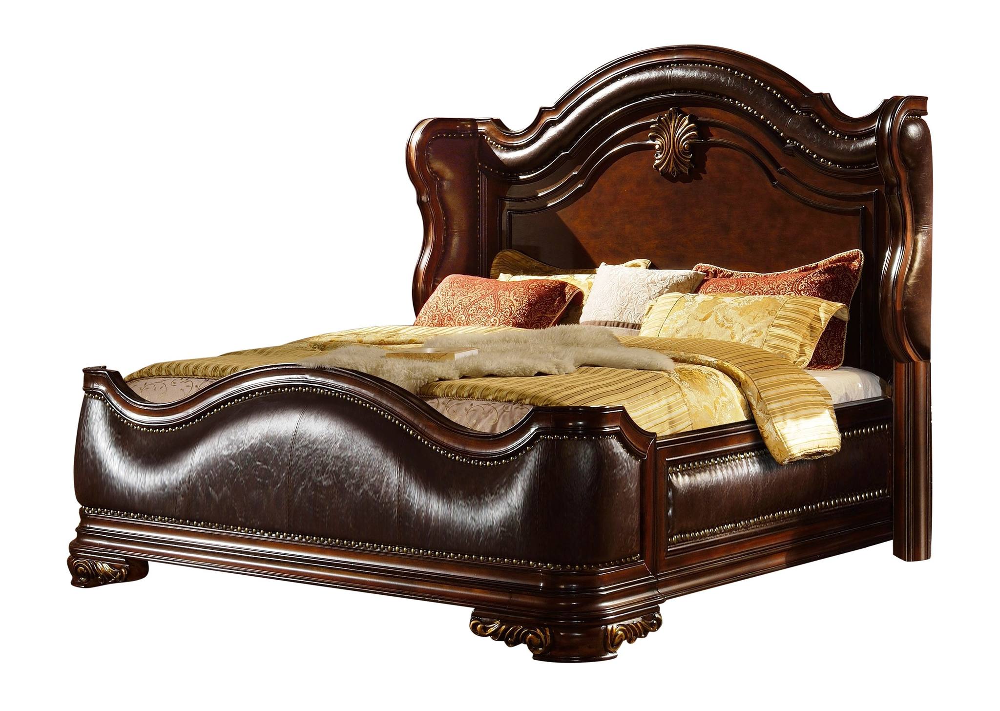 Bella 5 Pc Queen Bed Dark Walnut - Image 3
