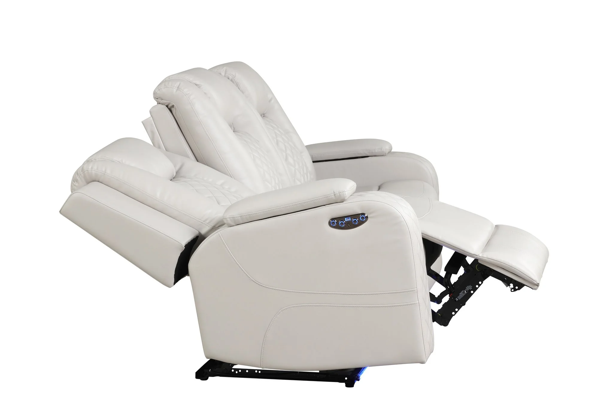 Benz 2PC Living Room Set Ice - Image 6