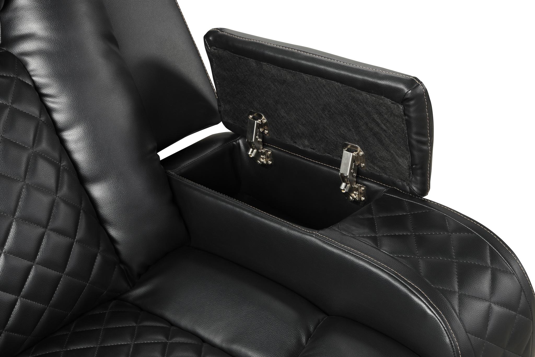 Benz Reclining Chair Black - Image 6