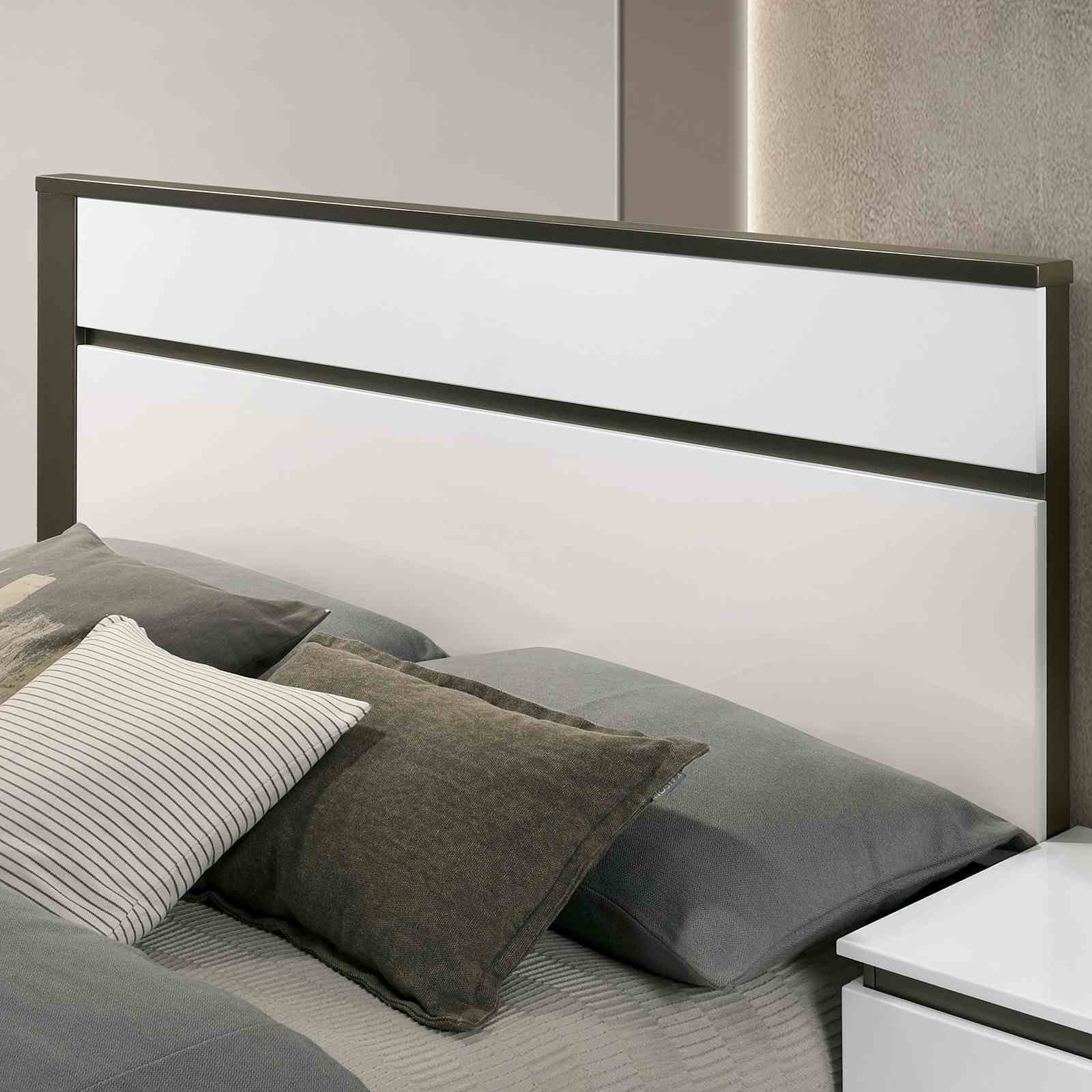 Birsfelden Cal.King Bed, White - Image 2