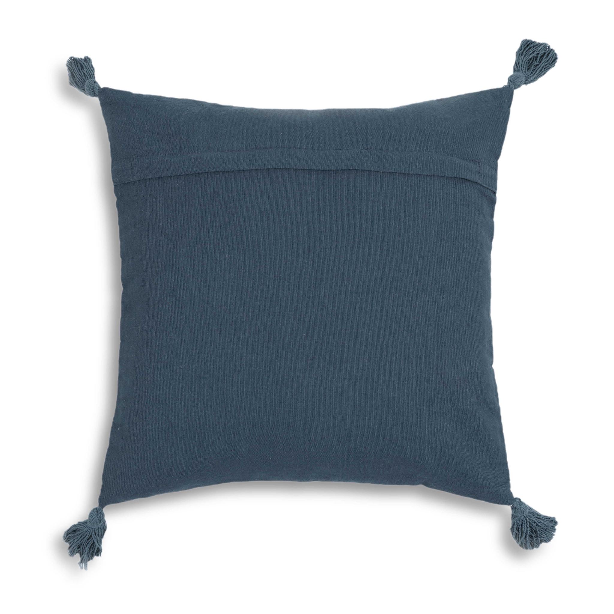 Blossom Printed Cotton Tassel 20 Inch Accent Cushion - Image 11