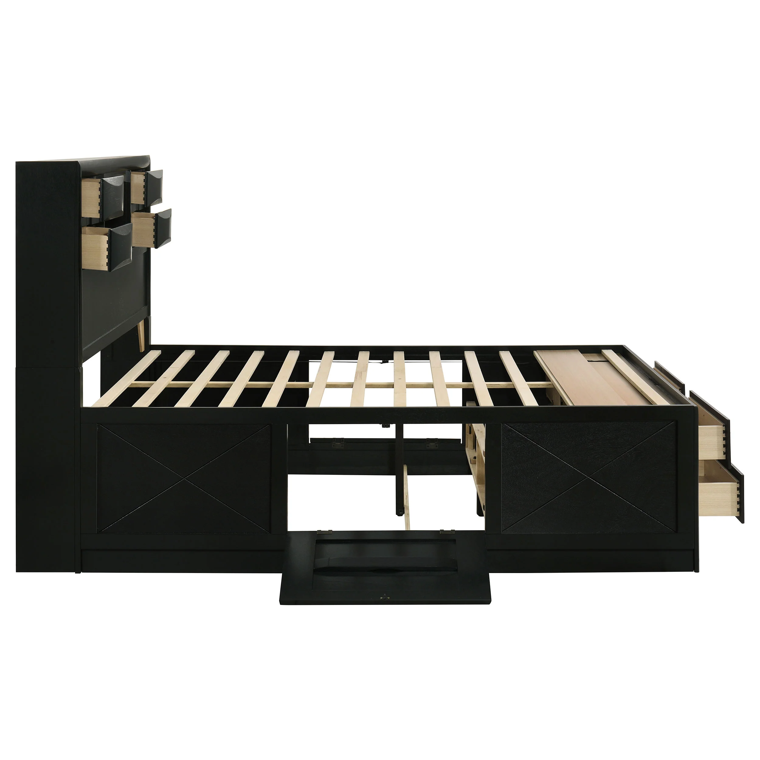 Briana Bookcase Platform Storage Bed - Image 7