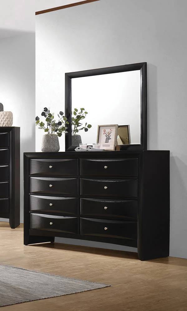 Briana Rectangle Dresser Mirror Black - Image 2