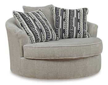 Calnita Oversized Swivel Accent Chair - Image 3