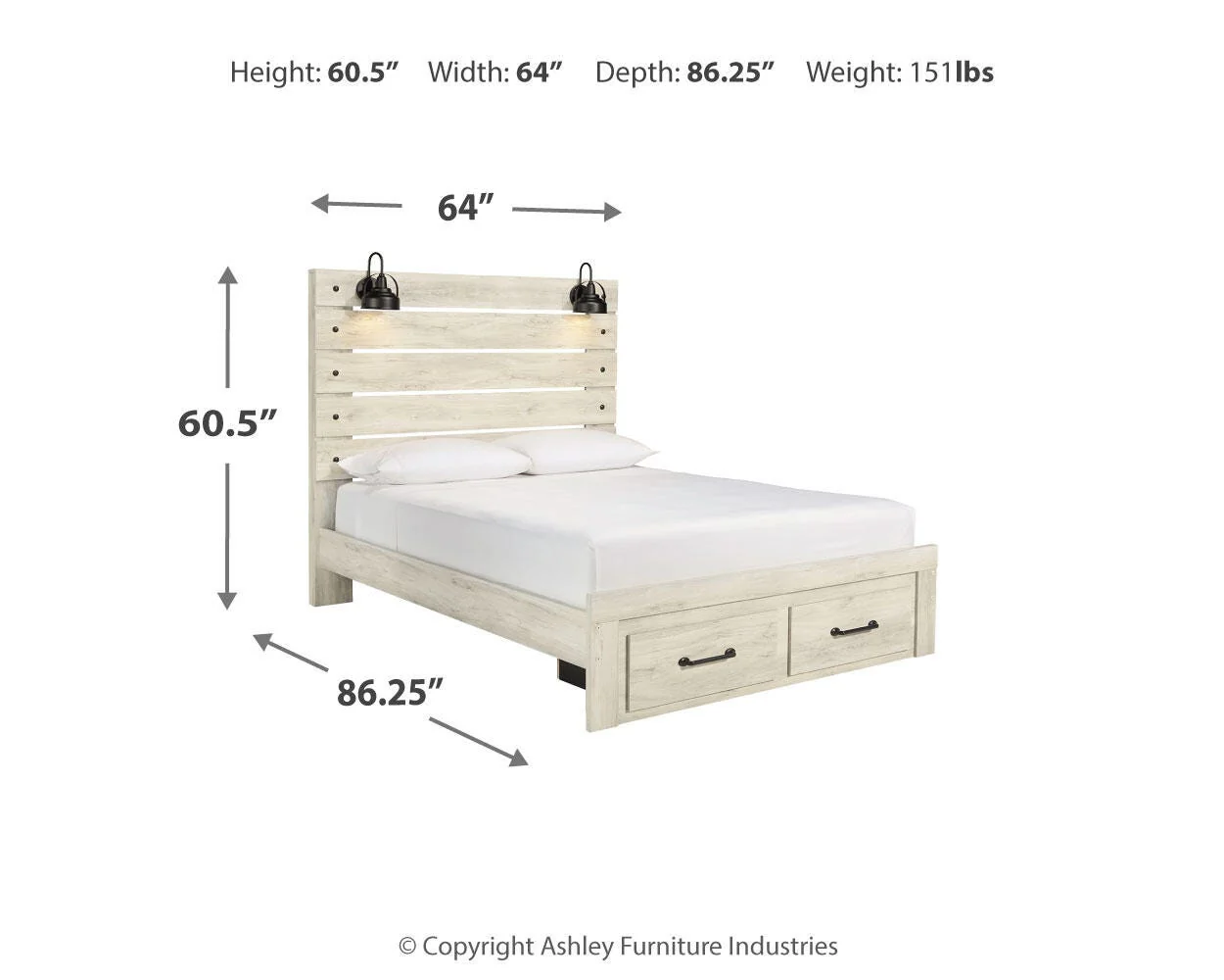 Cambeck Bed with 2 Storage Drawers - Image 11
