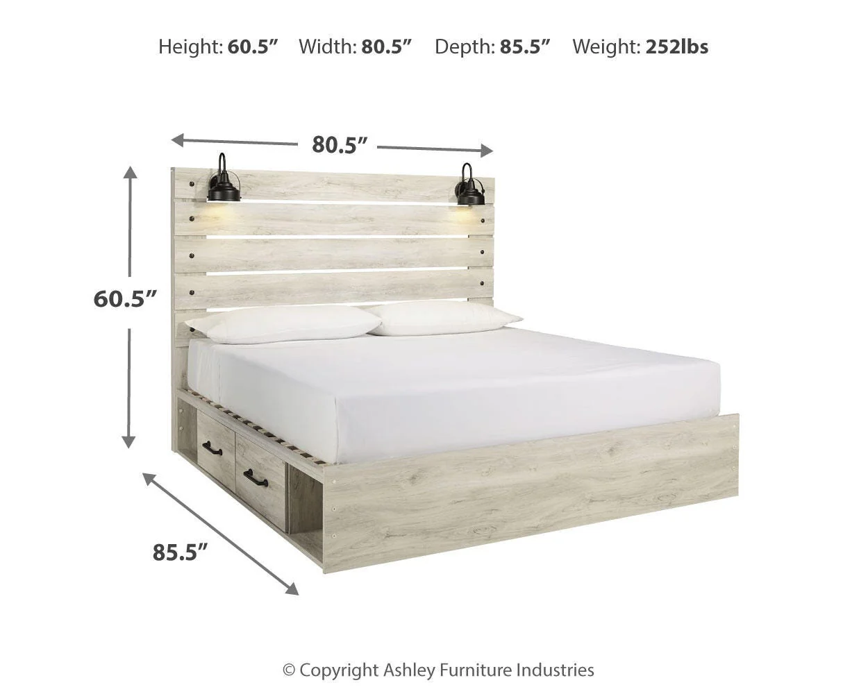 Cambeck Bed with 2 Storage Drawers - Image 39