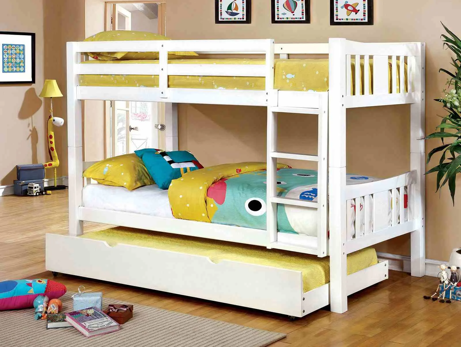 Cameron Twin/Twin Bunk Bed, White