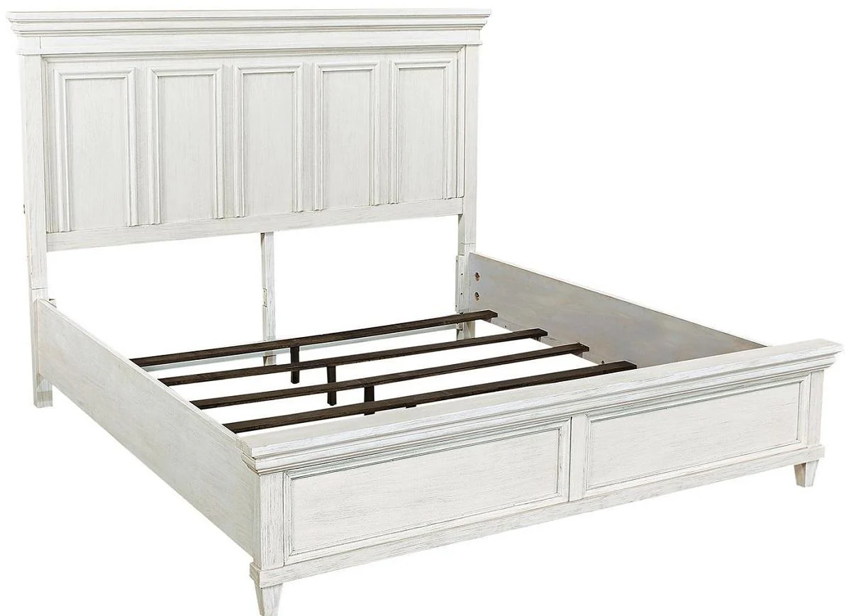 Aspenhome Caraway King Panel Bed in Aged Ivory - Image 2