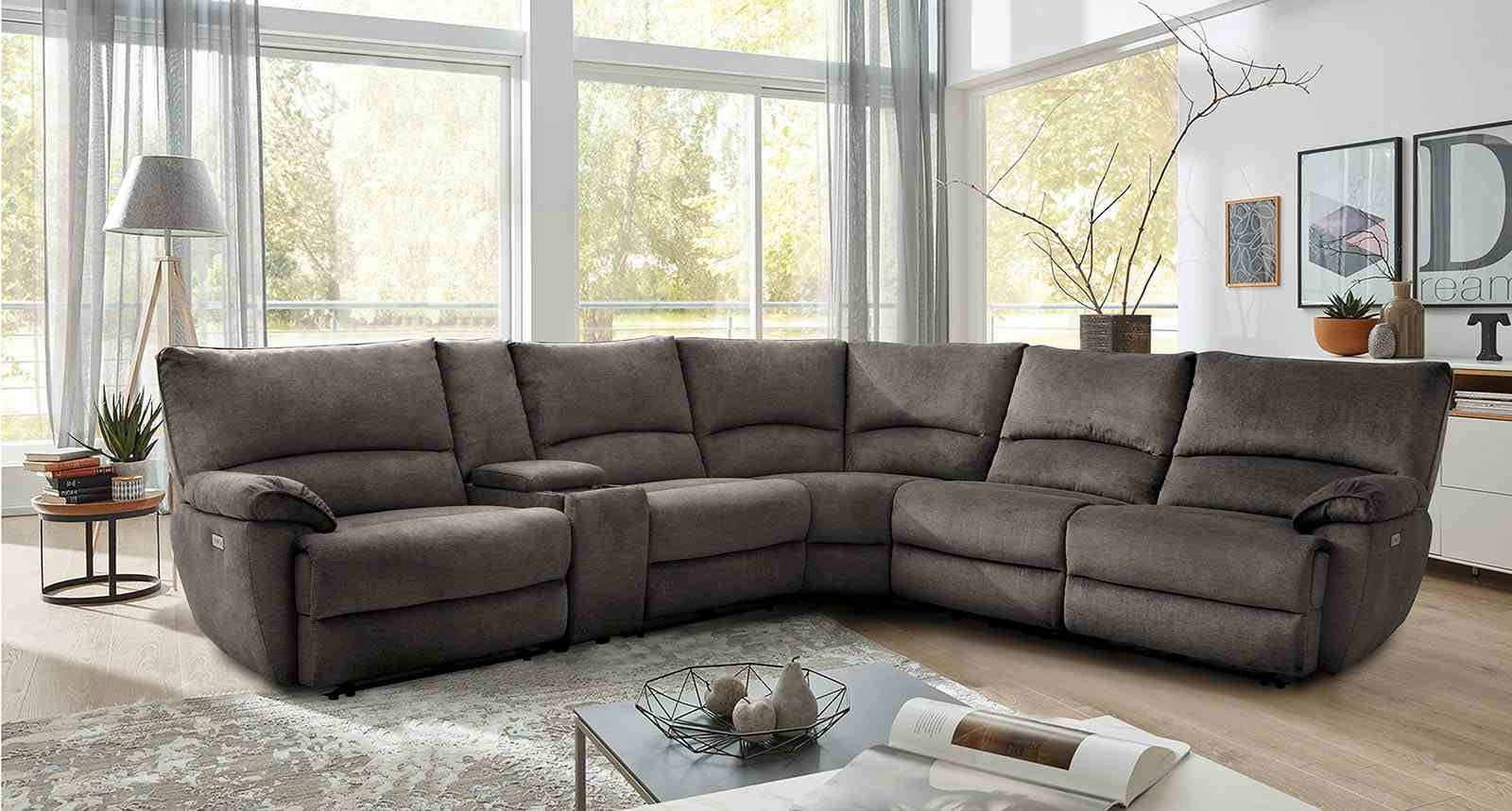 Cerelia Power Sectional, Gray