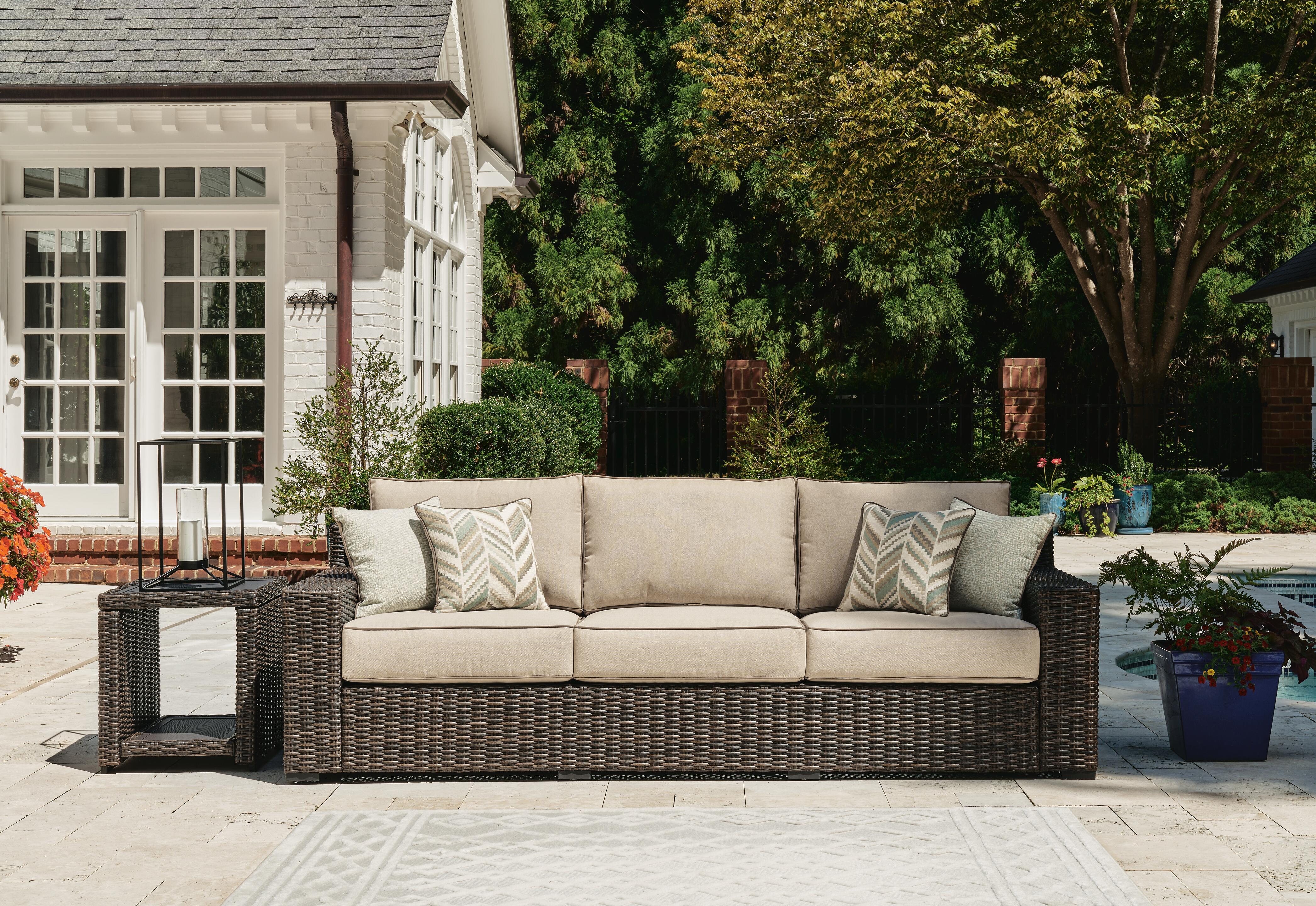 Coastline Bay Outdoor Sofa with Cushion - Image 2