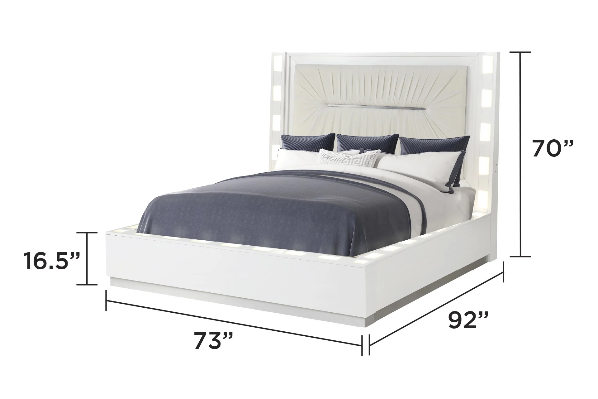 Coco Queen 4PC with Vanity Bedroom Set - Image 3