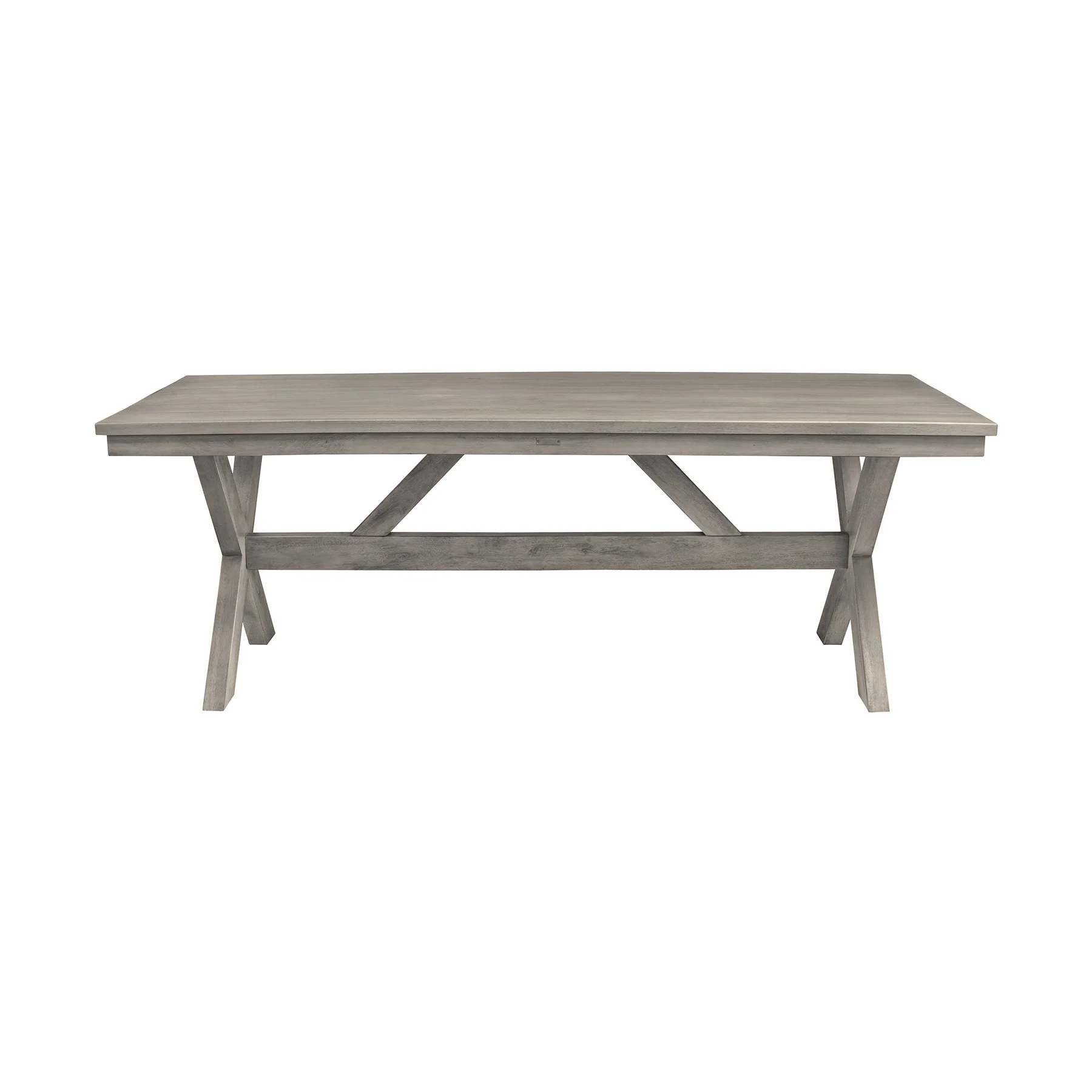 Costa 7-Piece Patio Outdoor Dining Set with Arm Chairs in Gray Acacia Wood and Rope - Image 3