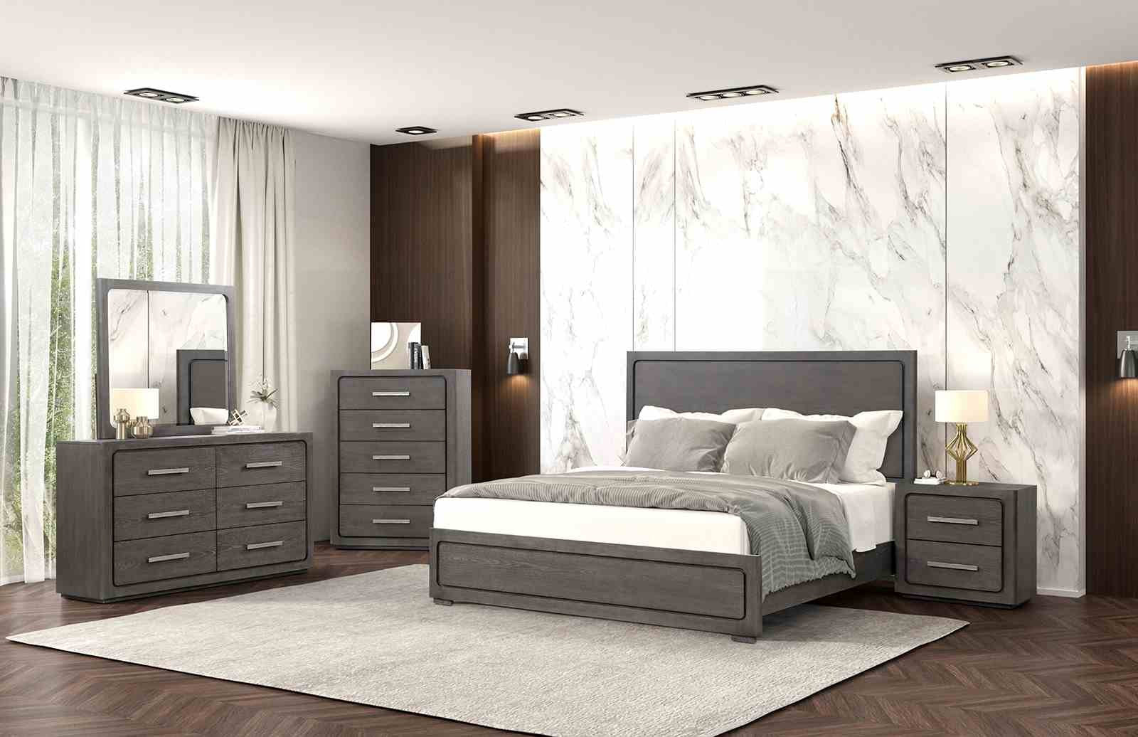 Crowthorne Queen Bed, Warm Gray