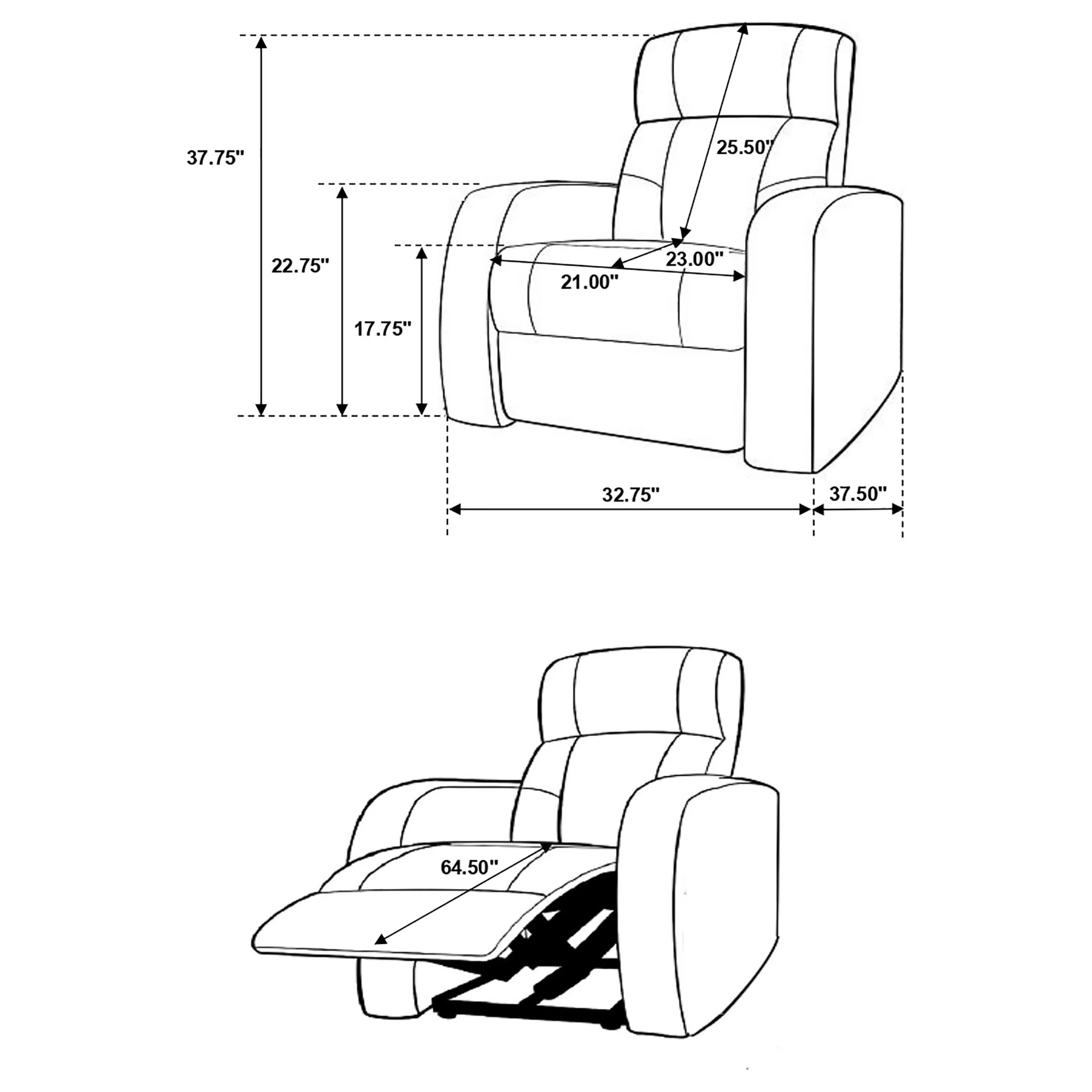 Cyrus Home Theater Seating - Image 25