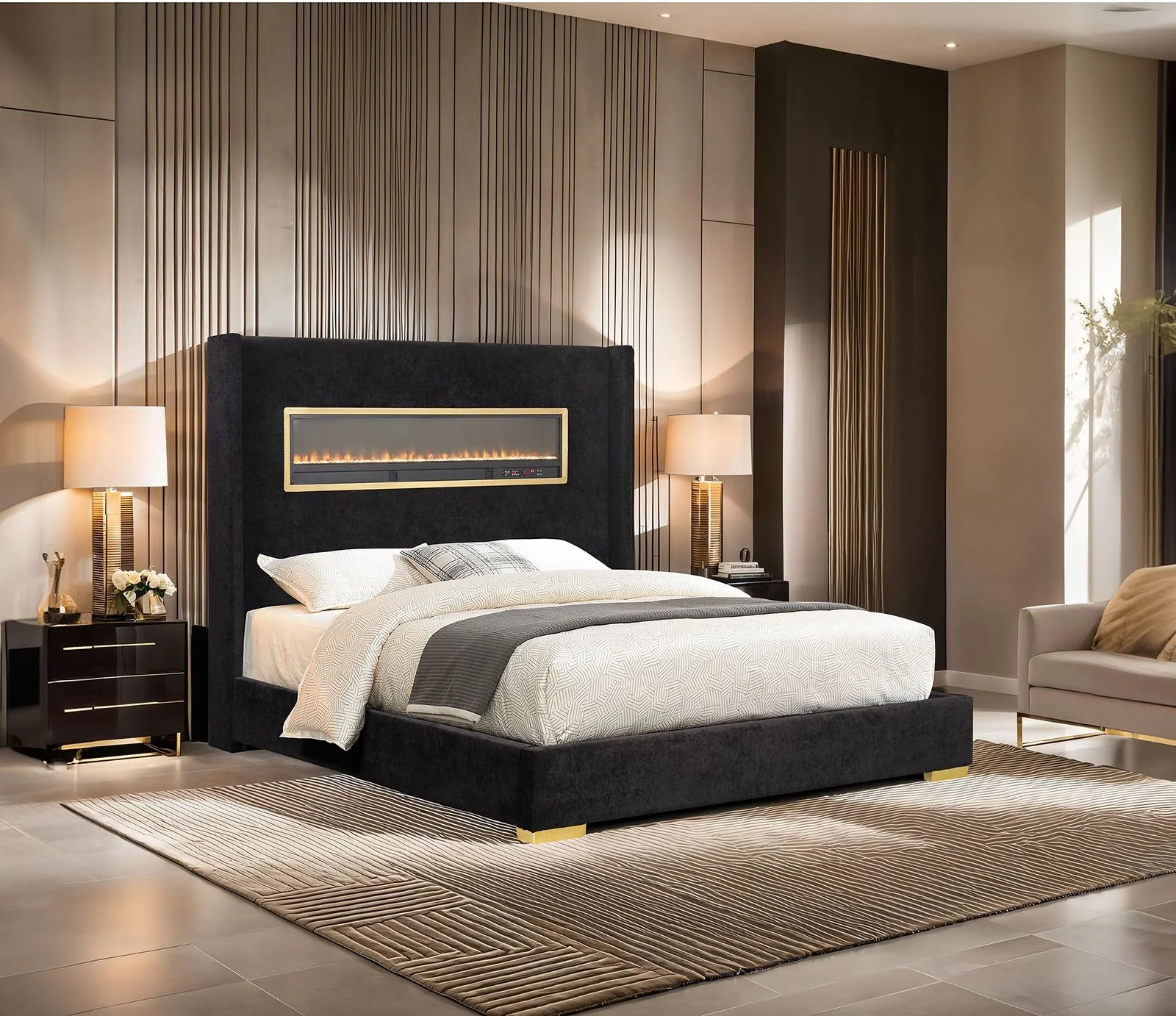Danvers Queen Bed, Black