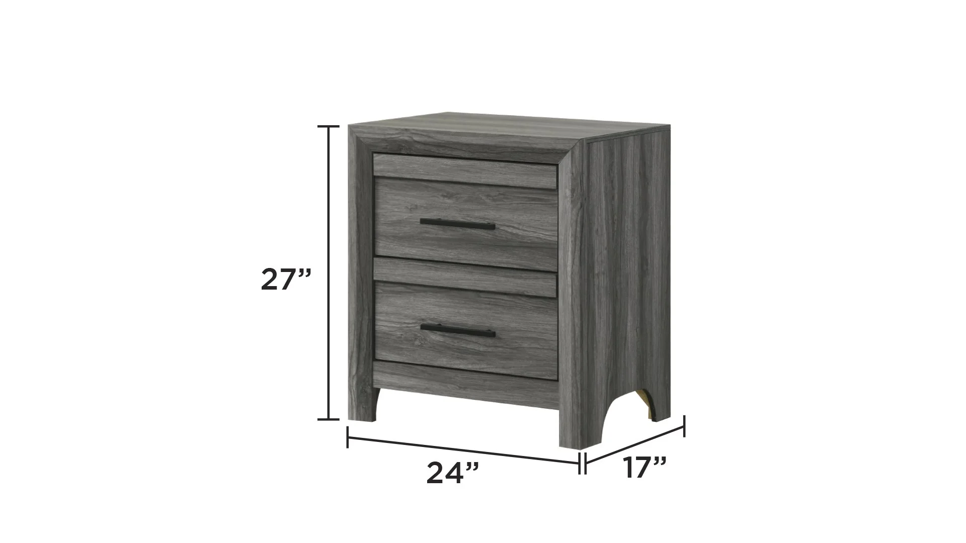 Denver Full 4 Pc Bedroom Set Gray - Image 17