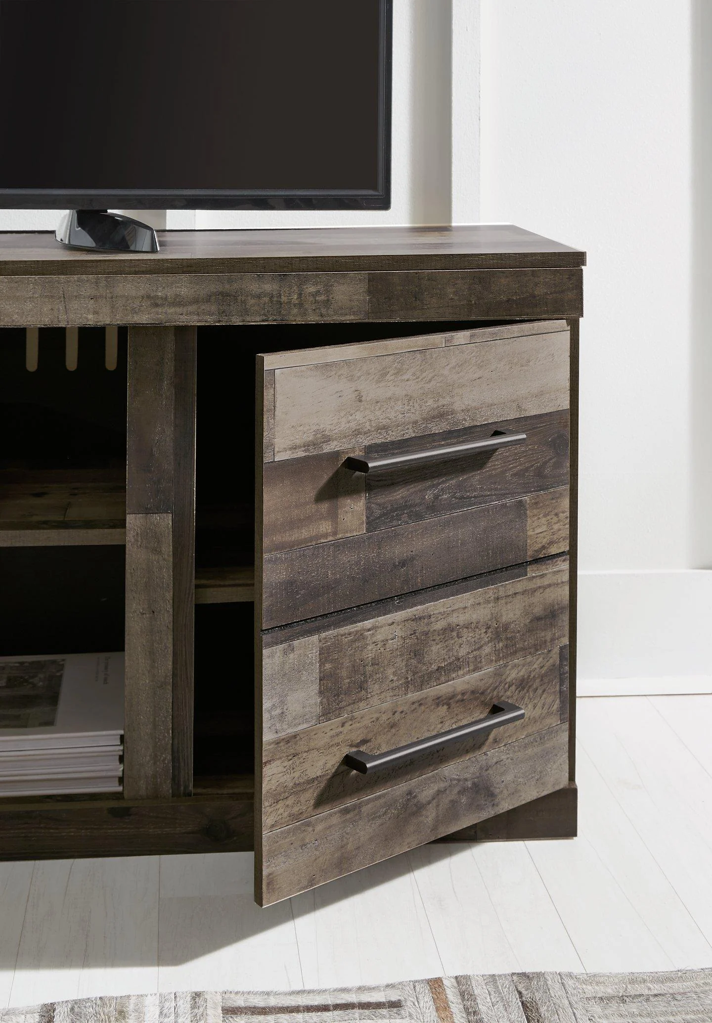 Derekson TV Stand with Electric Fireplace - Image 7