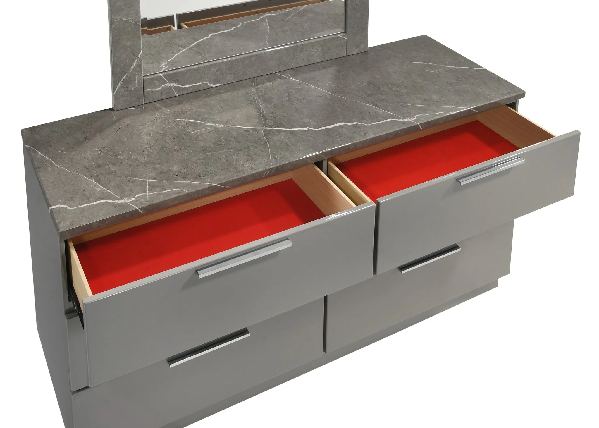 Elara King 4PC Bedroom Set Gray - Image 9