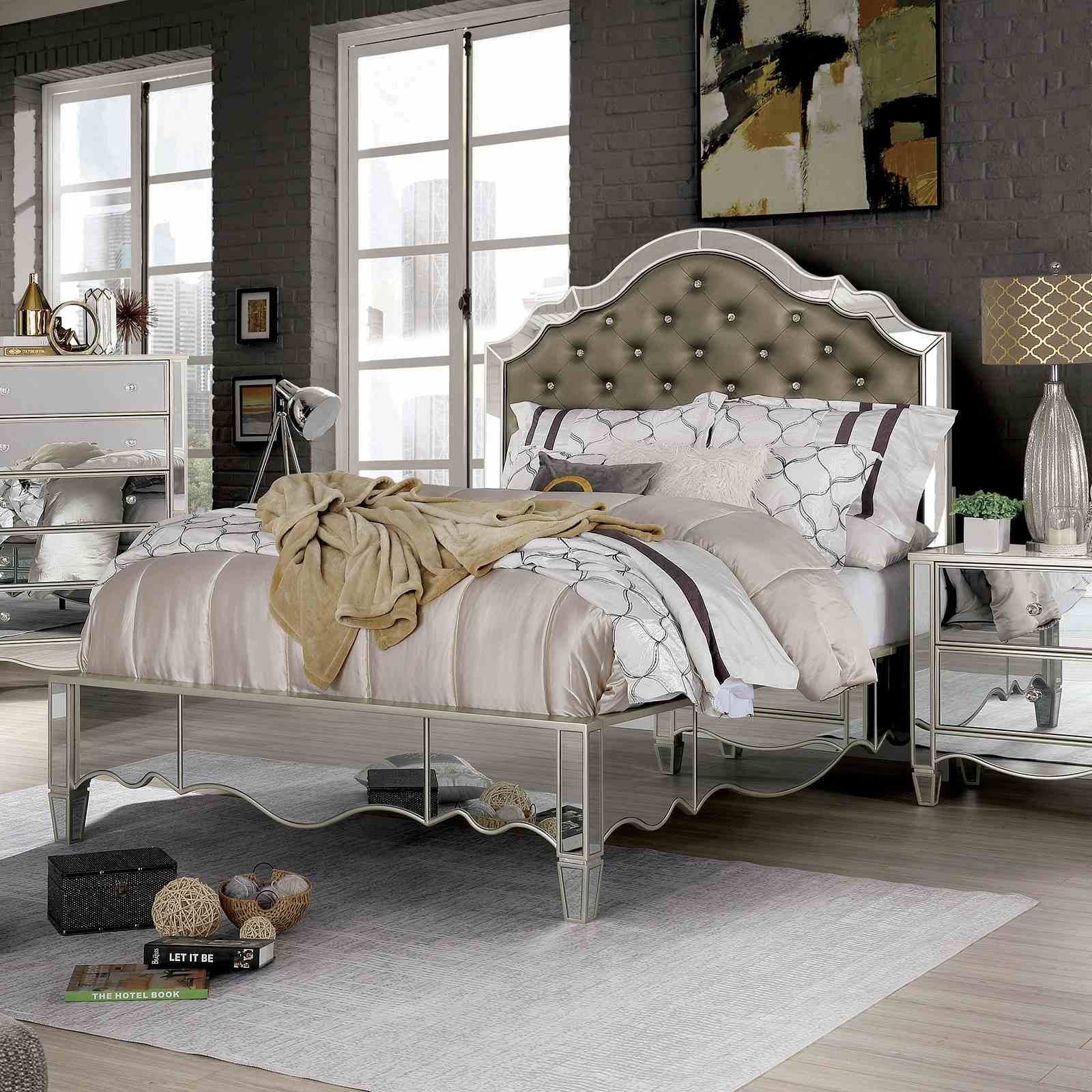 Eliora Cal.King Bed, Silver
