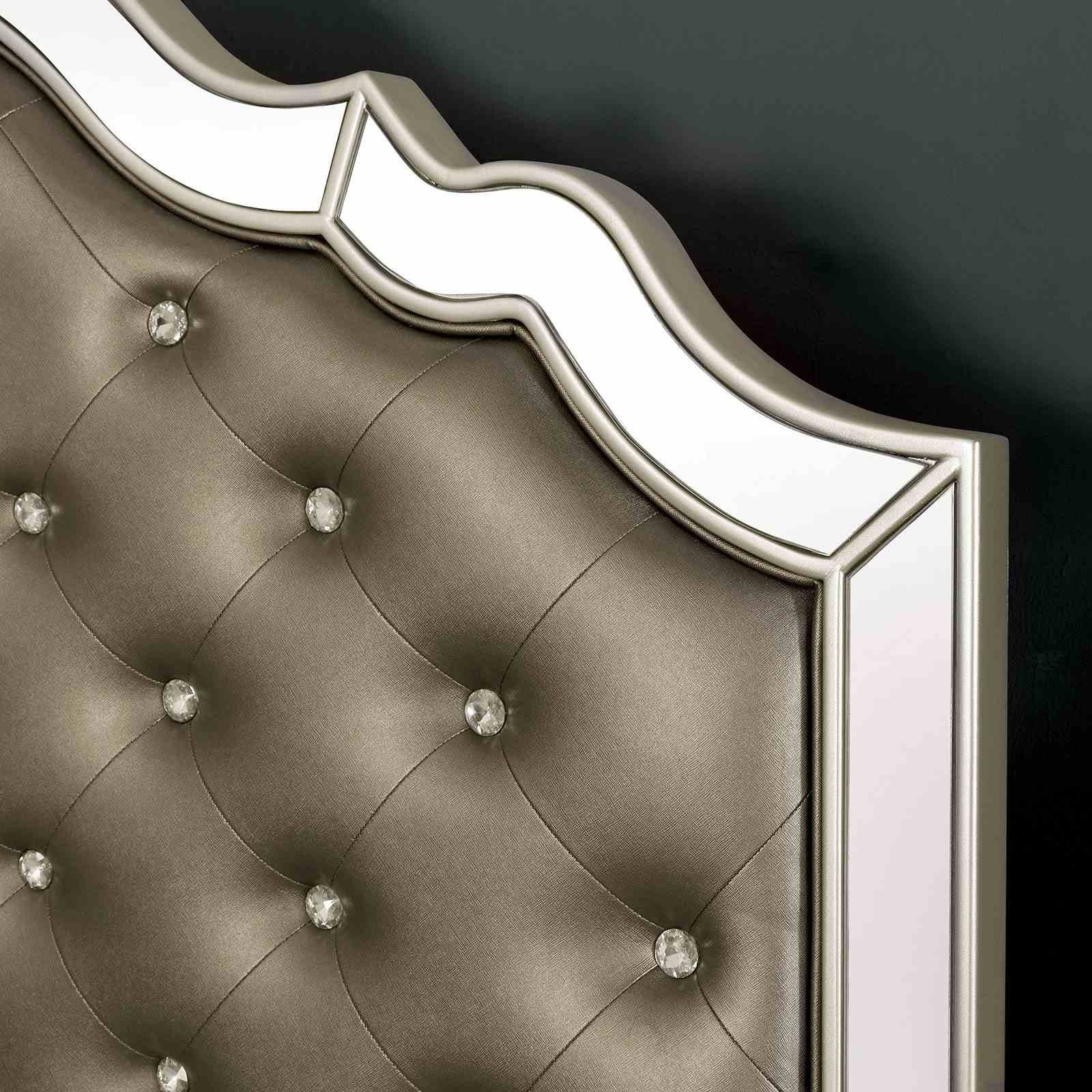 Eliora E.King Bed, Silver - Image 5