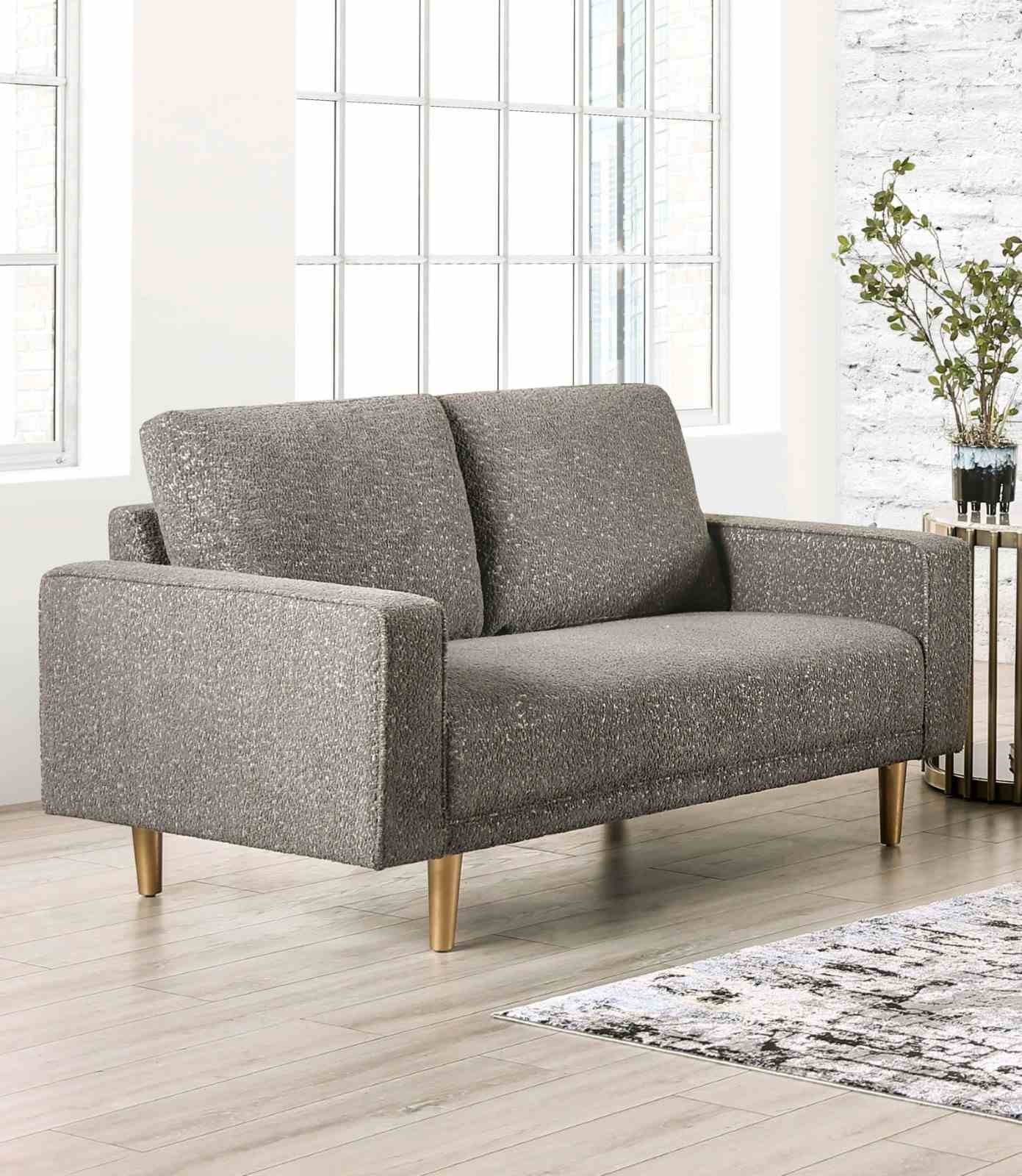 Elverum Loveseat, Charcoal Gray