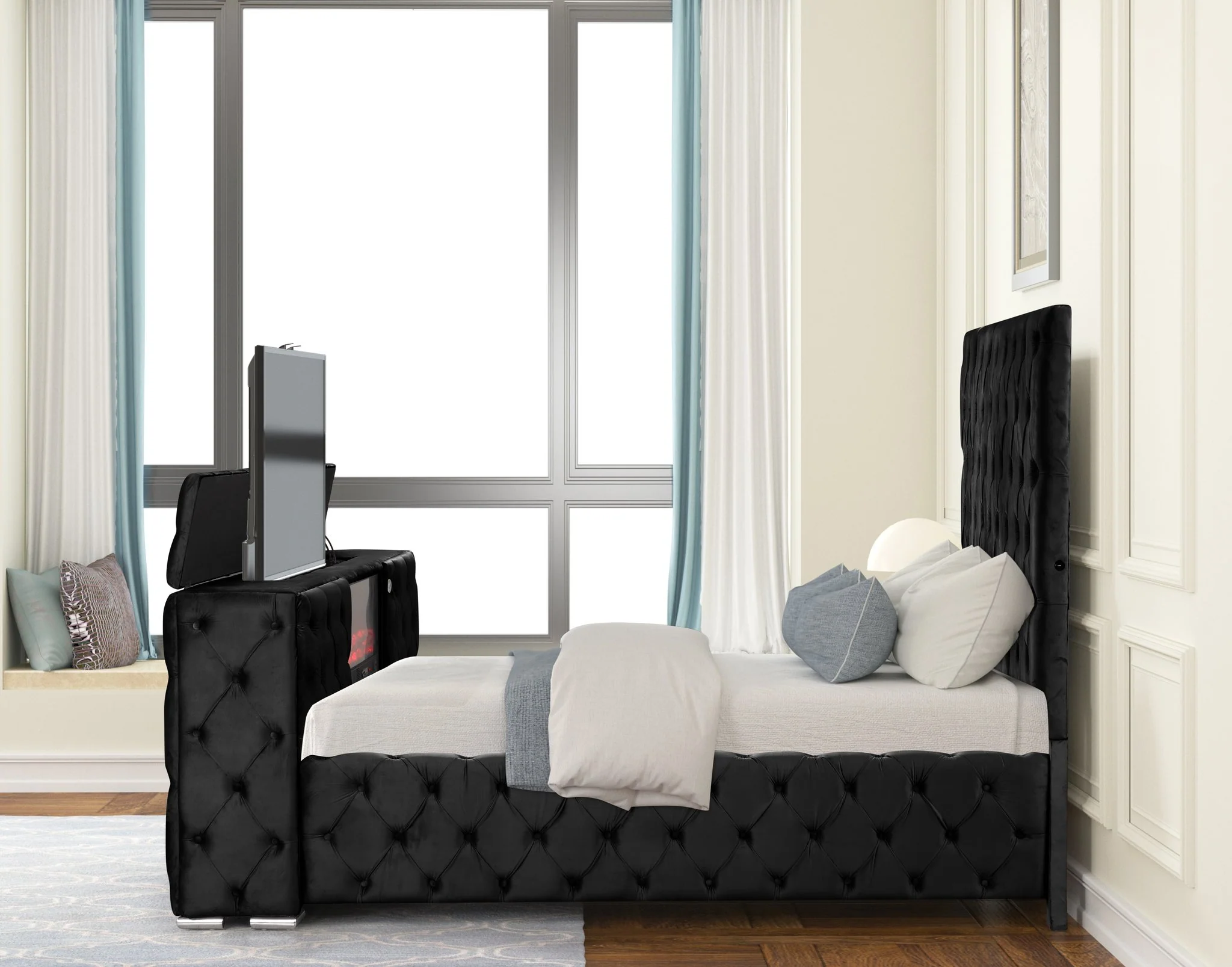 Encore King 5PC Bedroom Set Black - Image 3