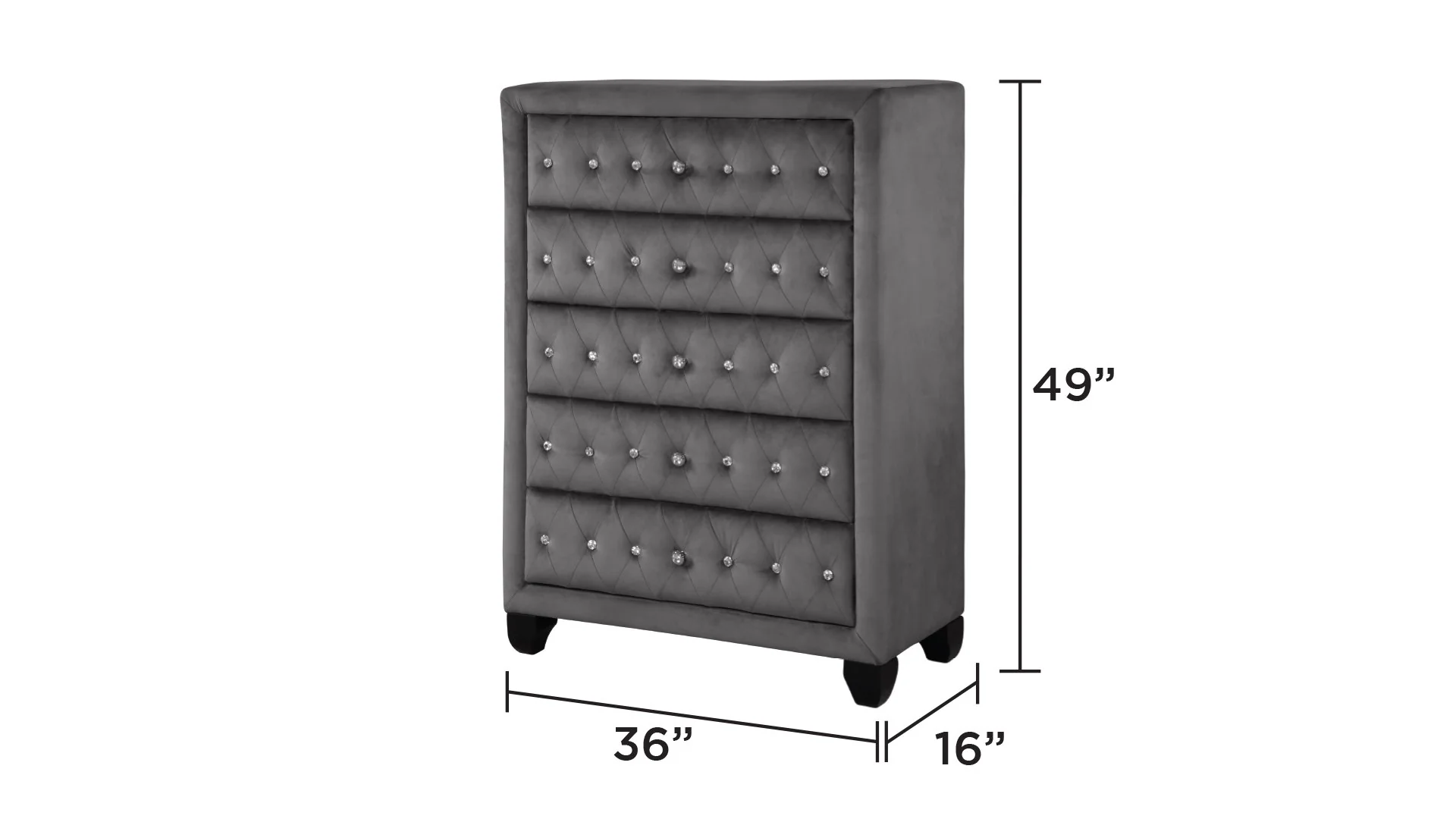 Encore King 5PC Bedroom Set Gray - Image 20