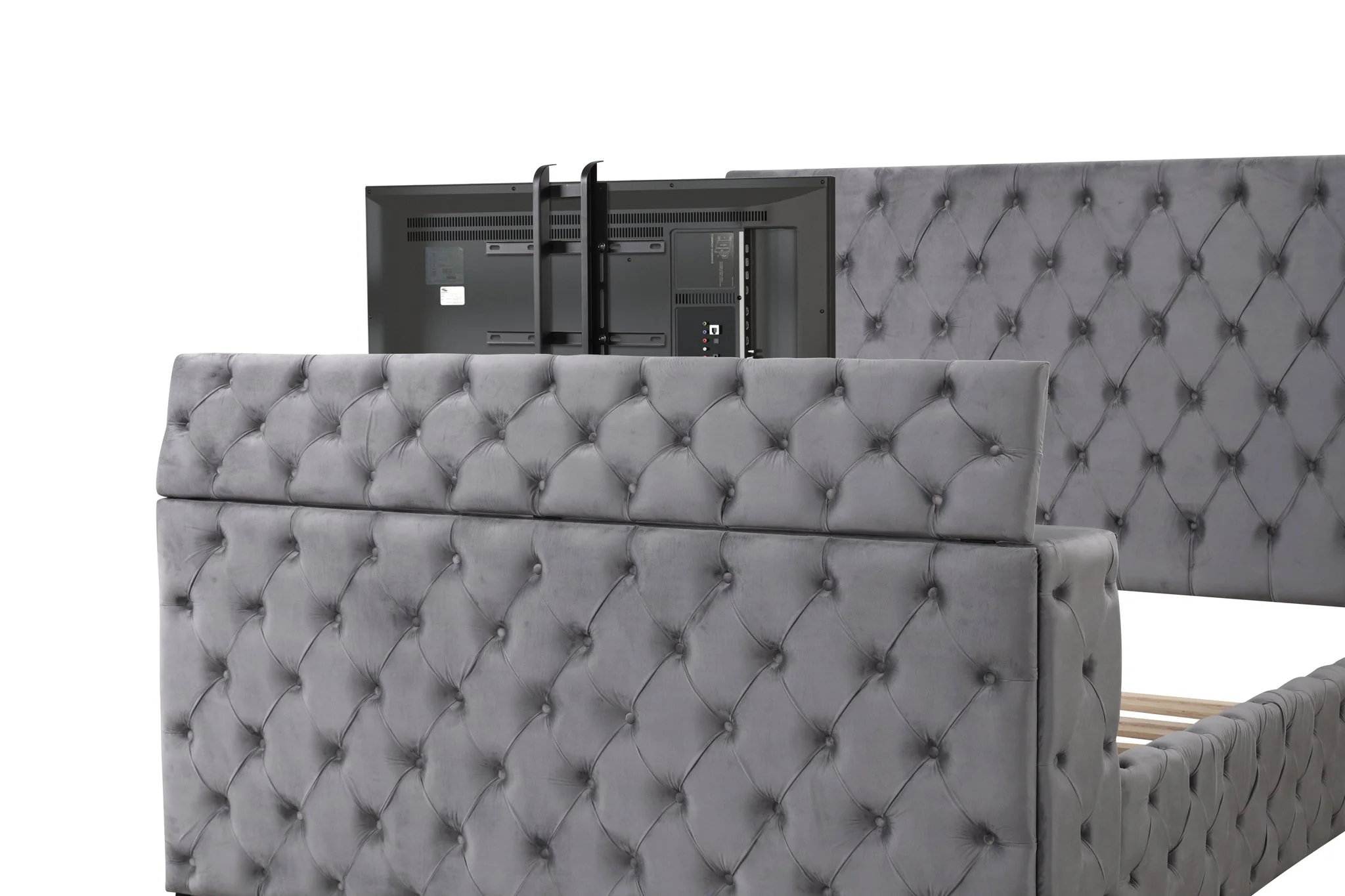 Encore King 5PC Vanity Bedroom Set Gray - Image 6