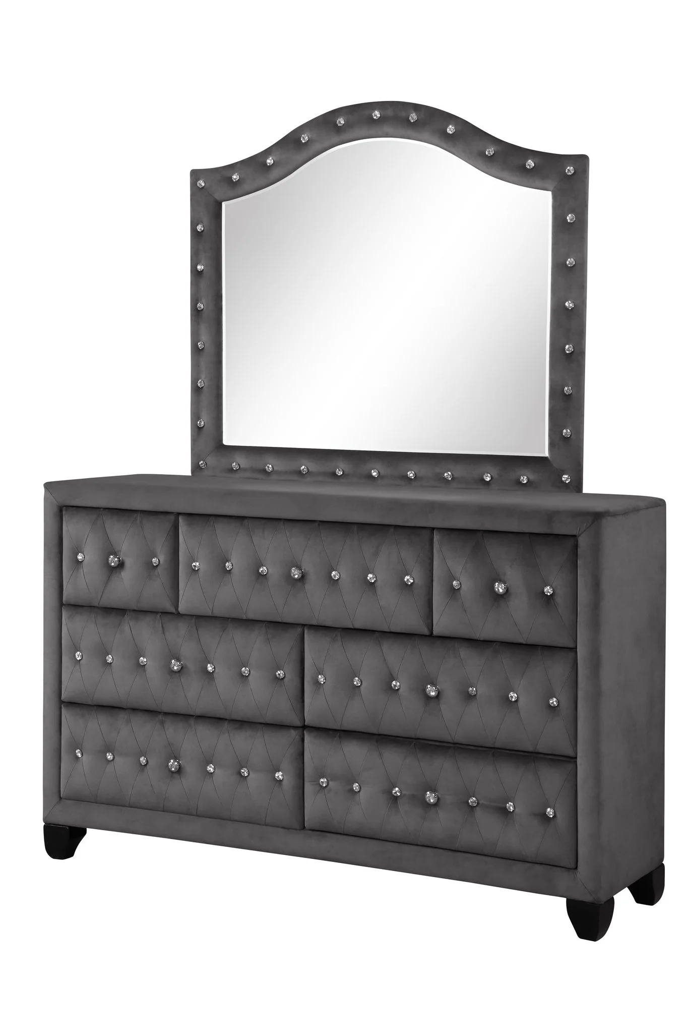 Encore Queen 4PC Bedroom Set Gray - Image 14