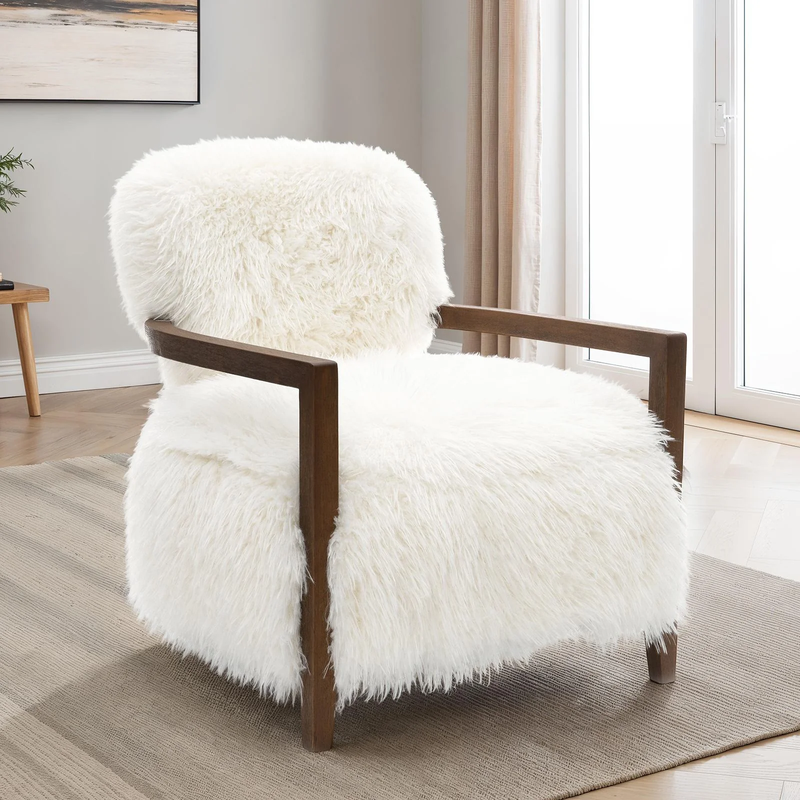 Eramo Accent Chair, White